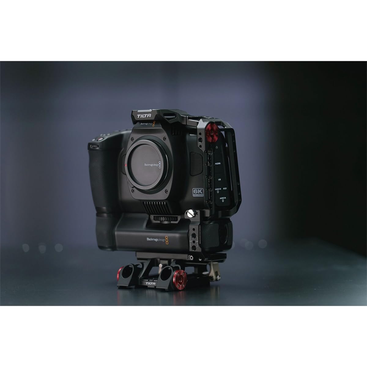 Tilta Camera Cage For Bmcc 6K Compatible With Black Magic Design Cinema Camera 6K Cold Shoe/Arri Rosette/Nato Rail (Full Camera Cage)