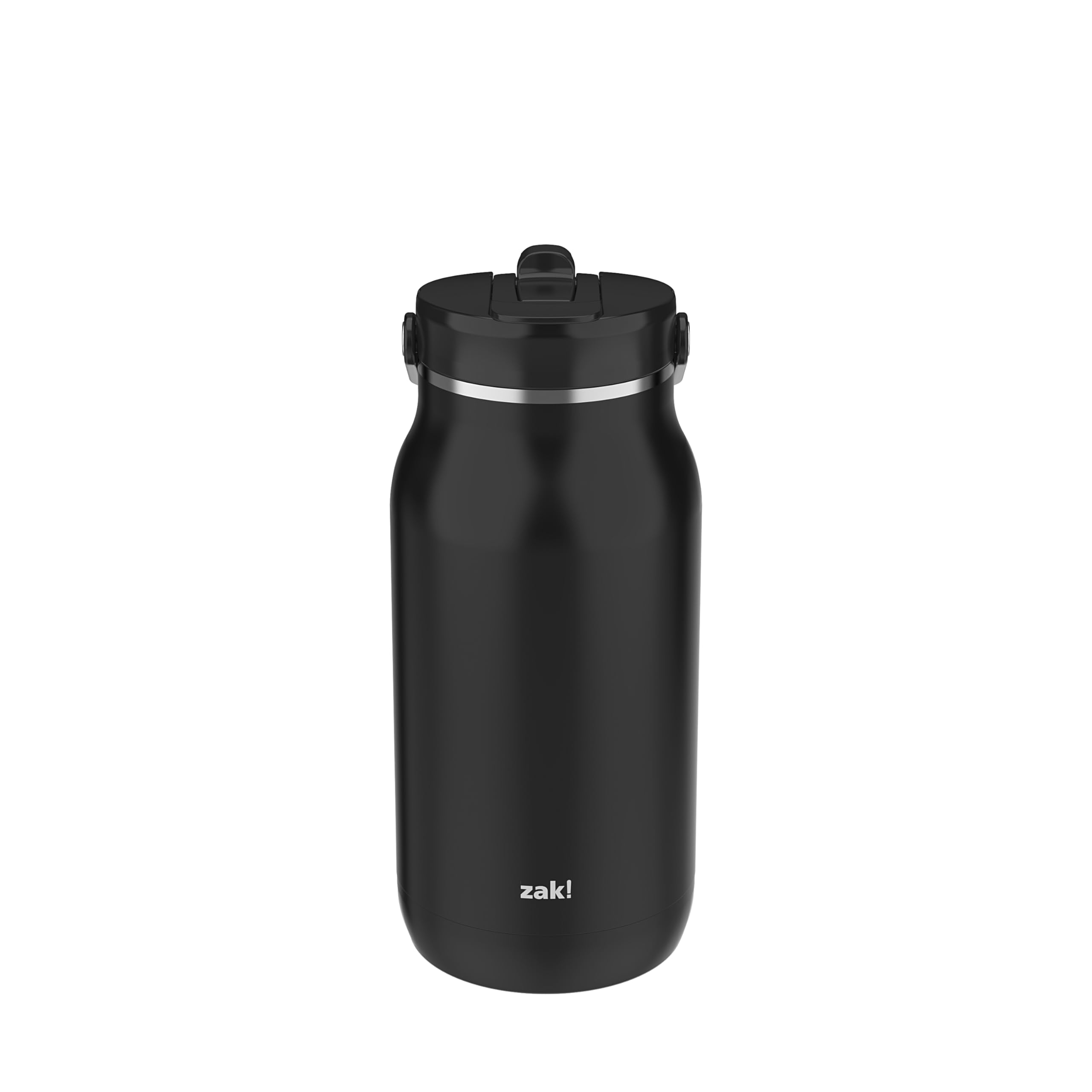 Zak Designs Harmony 2-In-1 Water Bottle For Travel Or At Home, 64Oz Recycled Stainless Steel