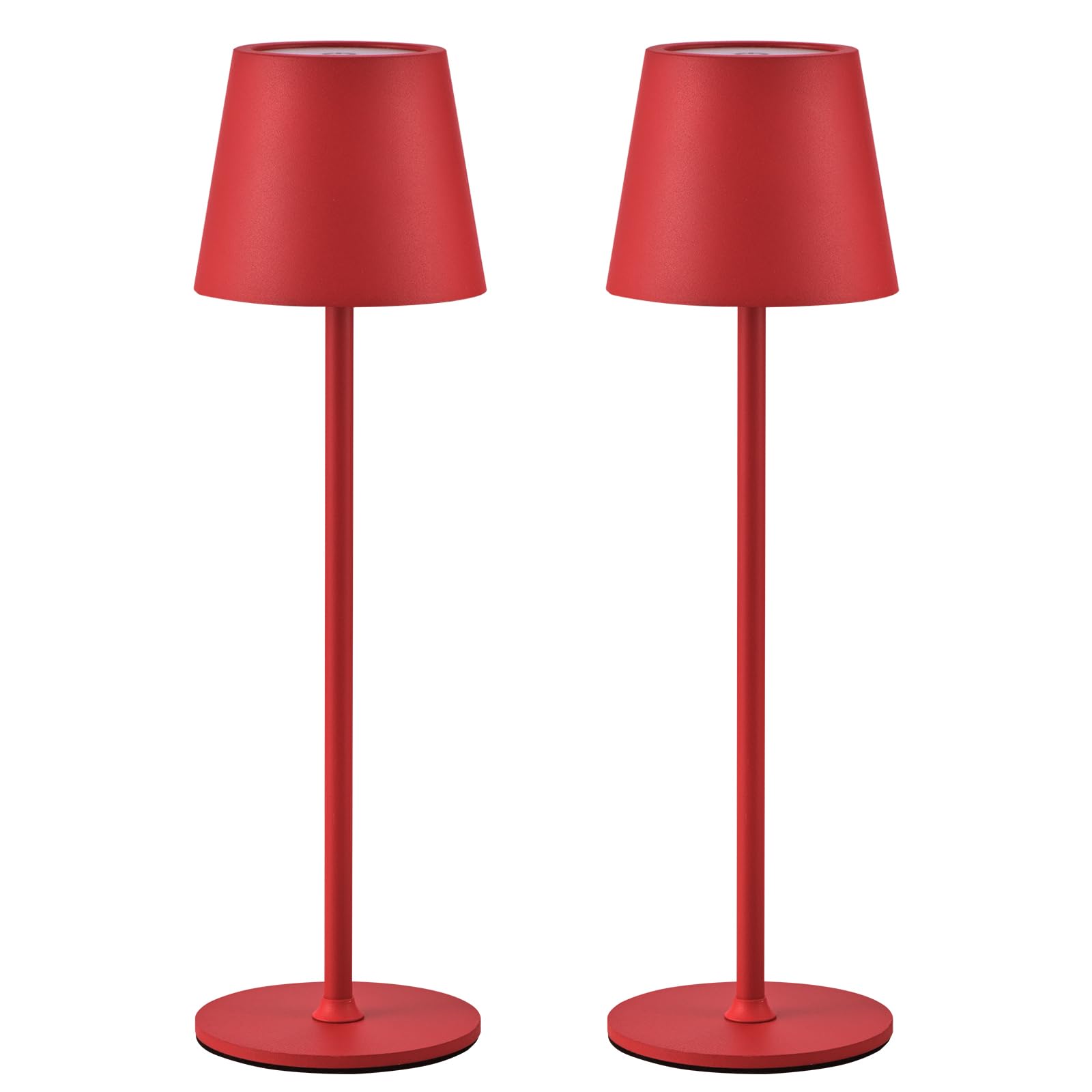 Bgfhome Cordless Table Lamp Led Desk Lamp,5000Mah Rechargeable Touch Night Light Wireless Minimalist Design For/Restaurant/Bedroom/Bars/Outdoor Party/Camping/Coffee Shop 2Pack