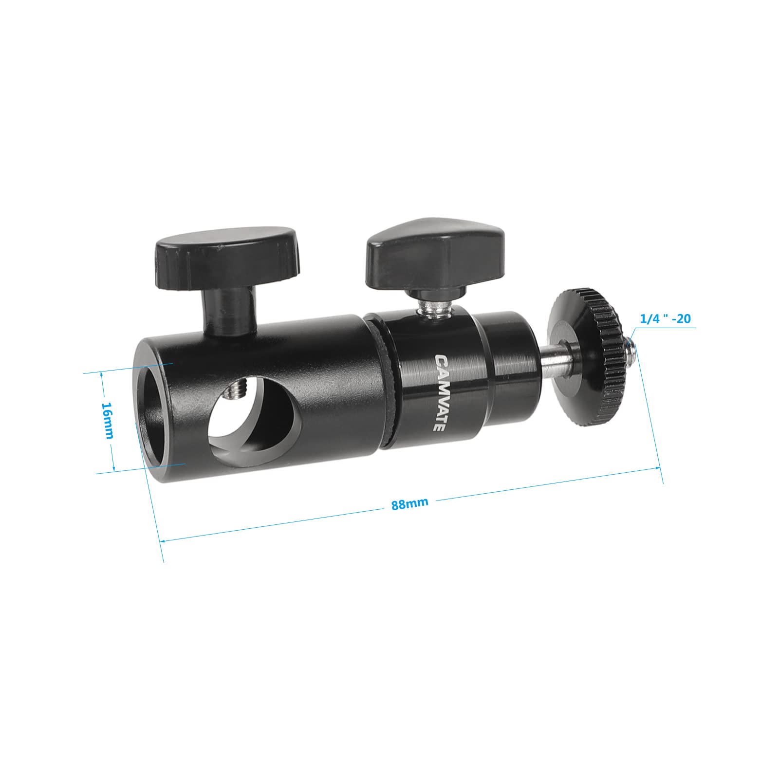 Camvate Aluminum Alloy Handle Grip + Tiny Cinema Camera Cage + Light Stand Mount