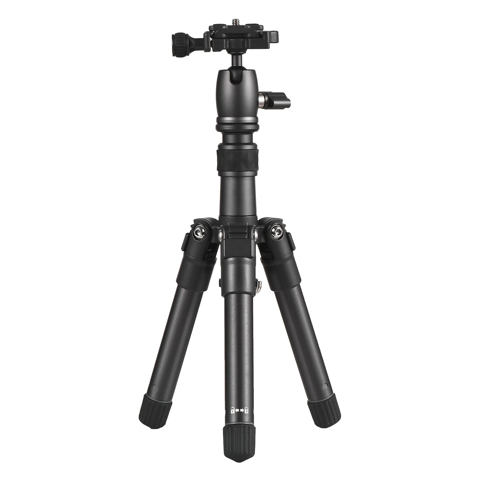Andoer Mobile Phone Tripod, Tripod For Smartphone 66 Cm, Lightweight Camera Tripod With 360° Rotating Ball Head 1/4 Inch Screw Qr Plate Carry Bag For Mirrorless Dslr Camera Smartphones, 5 Kg Load