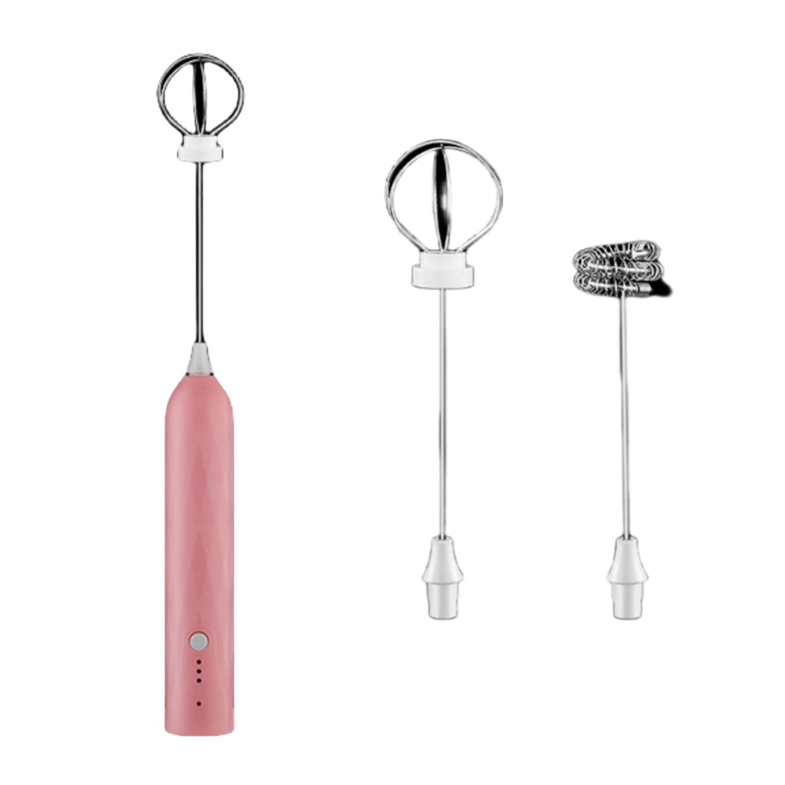 Uniqus 2-In-1 Hand Blender Electric With Usb Rechargeable Immersion Blender Handheld, 3 Speeds Stainless Steel Blade Stick Blender For Coffee Latte, Hot Chocolate, Egg Includes Whisk