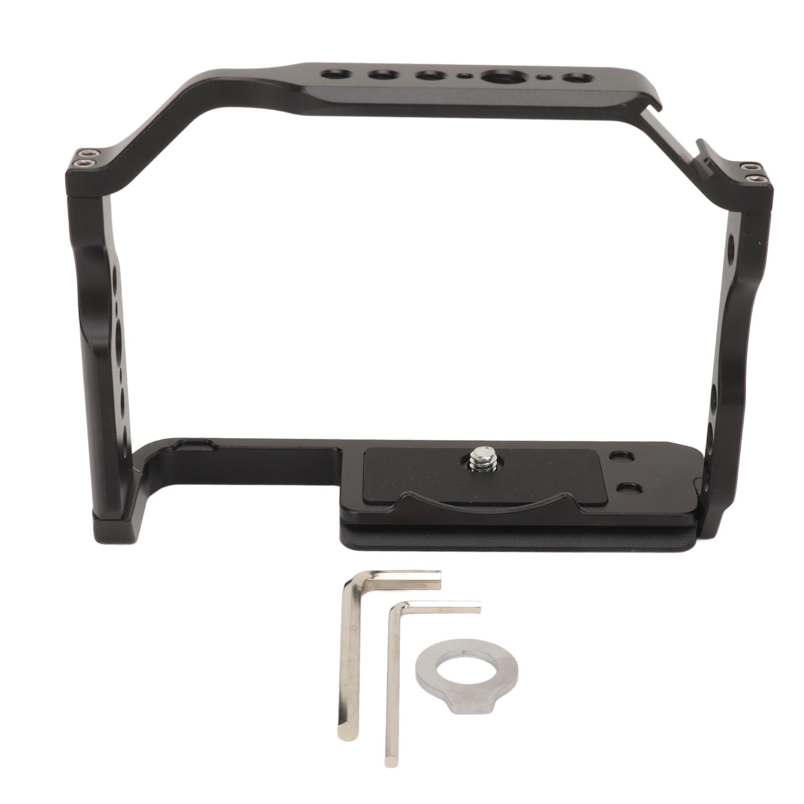 Cxctct Camera Stabilizer,Video Equipment,Camera Video Cage Aluminum Alloy Protective Film Movie Making Camera Rig Cold Shoe Mount