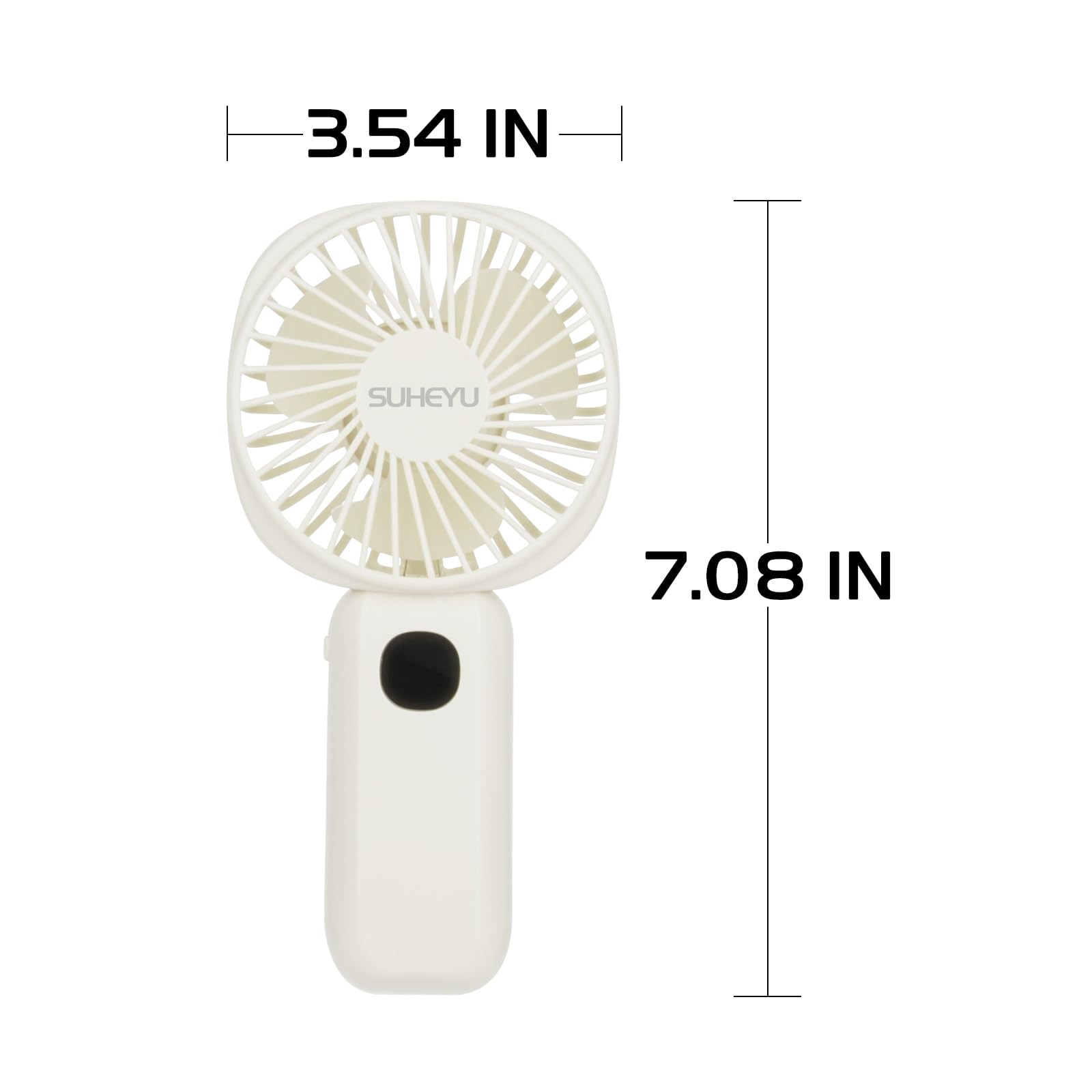 Portable Handheld Fan,Small Fan Usb Rechargable With 4000Mah Battery As Powerbank, Mini Fan In Led