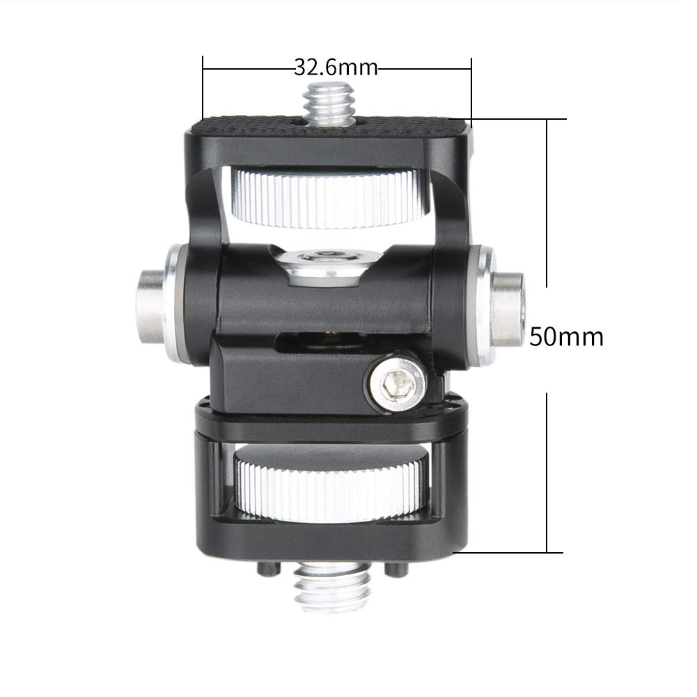 Niceyrig Dslr Monitor Mount For Arri Mount, 180° Tilt And 360° Swivel Support 5‘’ 7‘’ Field Monitor Holder For Camera Cage Rig, Stabilizers- 339