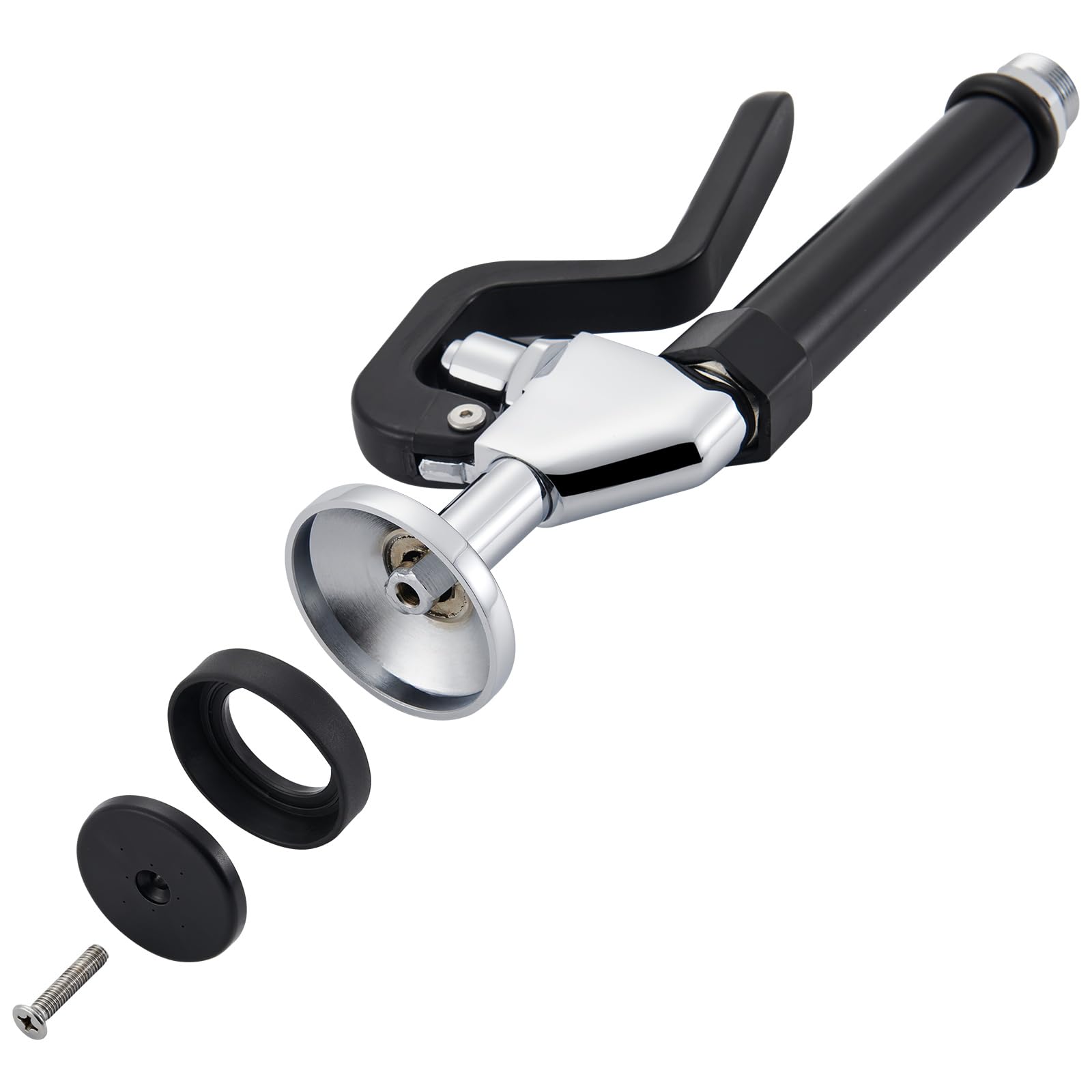 Favorpo Pre Rinse Sprayer Assembly 1.15/1.42 Gpm High Pressure Pull Down Spray Head Replacement For Commercial Sink Faucets