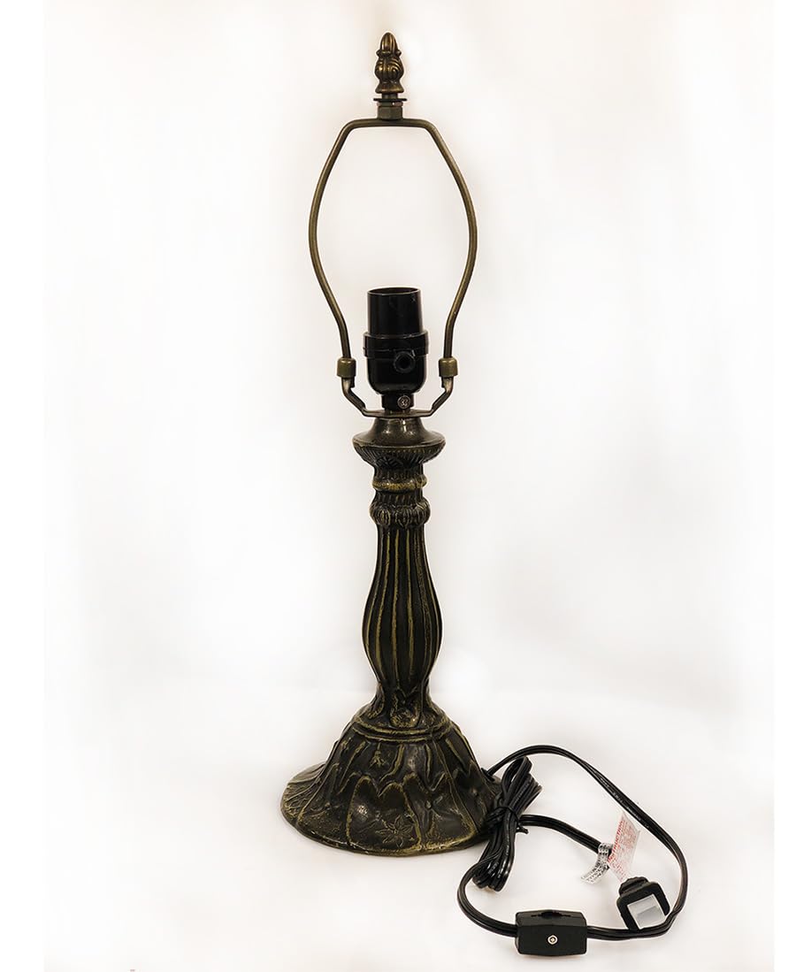 Huimeiju Table Lamp Base With 10-14 Inch Lampshade, Tiffany Table Lamp Base(Circular)