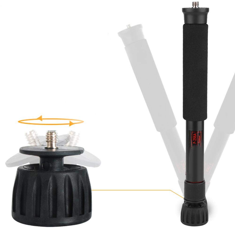 Ashata Mini Camera Monopod 48 Inch, Portable Adjustable Height Monopod Selfie Stick Mount Support Rod For Dslr Camera Mirrorless Camera, Flash, Mobile Phone(P-256A)