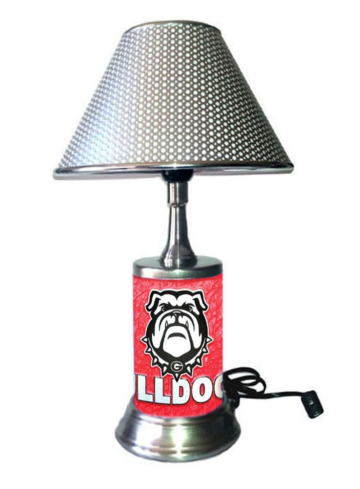 Js Table Lamp With Shade, A Metal Plate Rolled Into Lamp Body, Georgia (B), Gebu