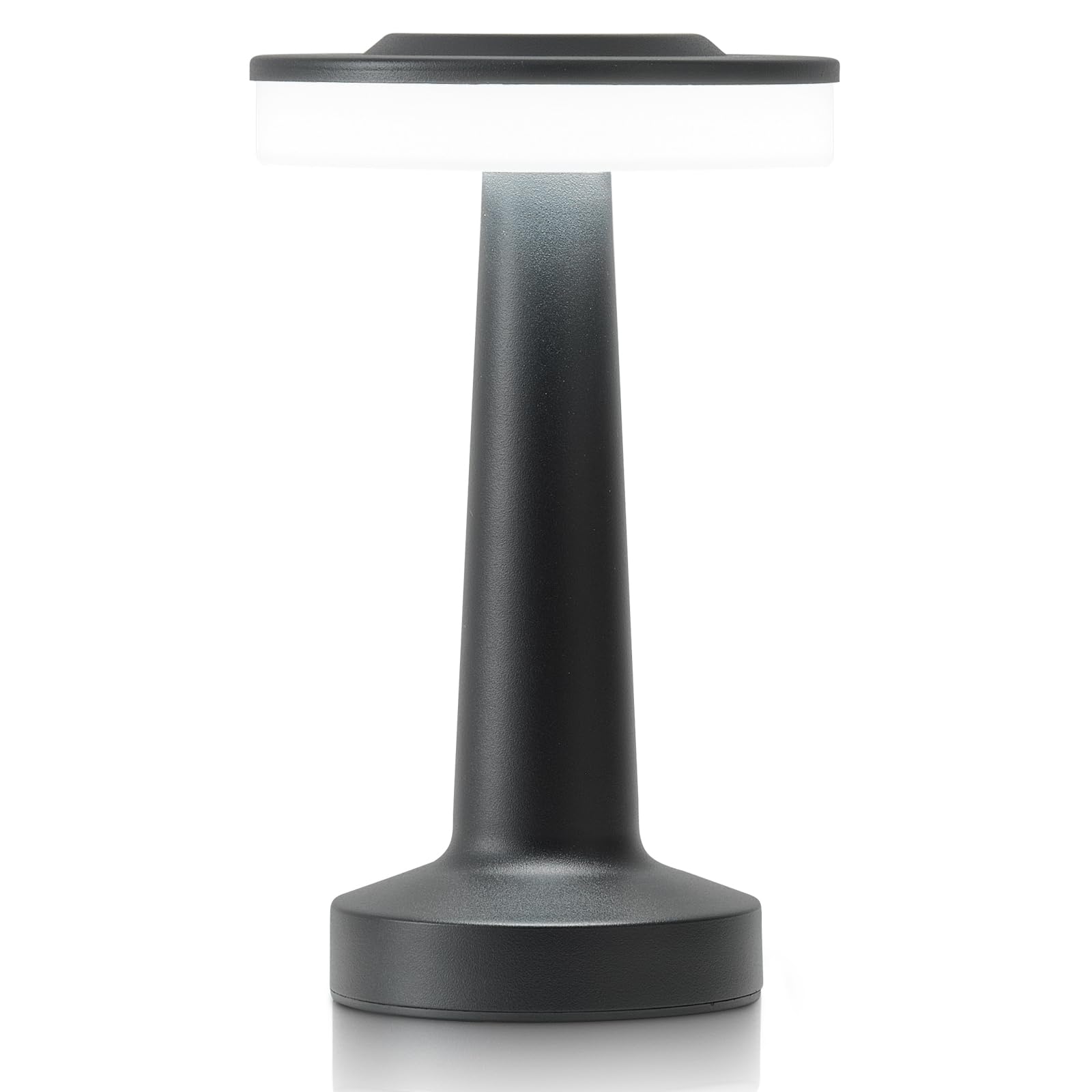 Lstvzsnrx Portable Led Table Lamp With Touch Sensor, Night Lamp With 3-Levels Brightness, Rechargeable Battery, Multiple Uses For Kids Nursery, Nightstand Lamp, Bedside Lamp (Black)