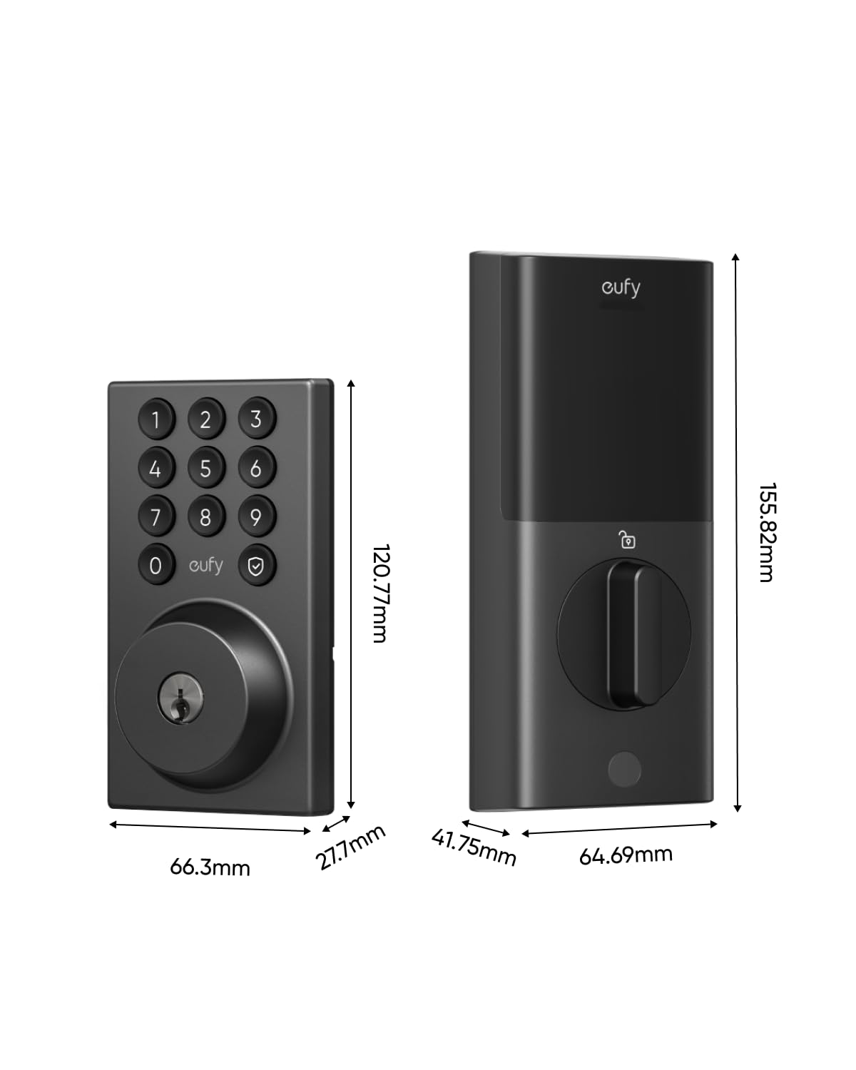 Eufy Security Smart Lock C30, Keyless Entry, Built-In Wifi Deadbolt For Front Door, No Bridge Required, Easy Installation, App Remote Control, Auto Lock