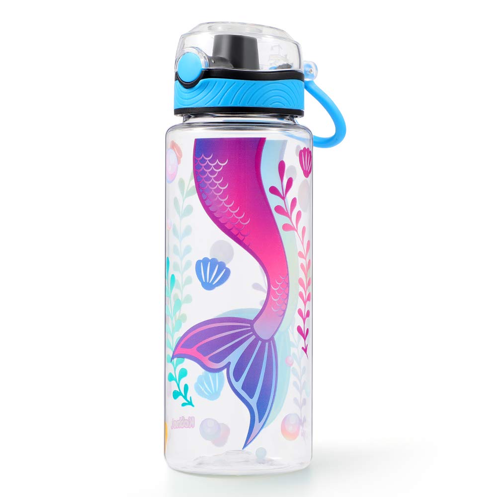 Cute Water Bottle For School Kids Girls, Tritan & Leak Proof & Easy Clean & Carry Handle