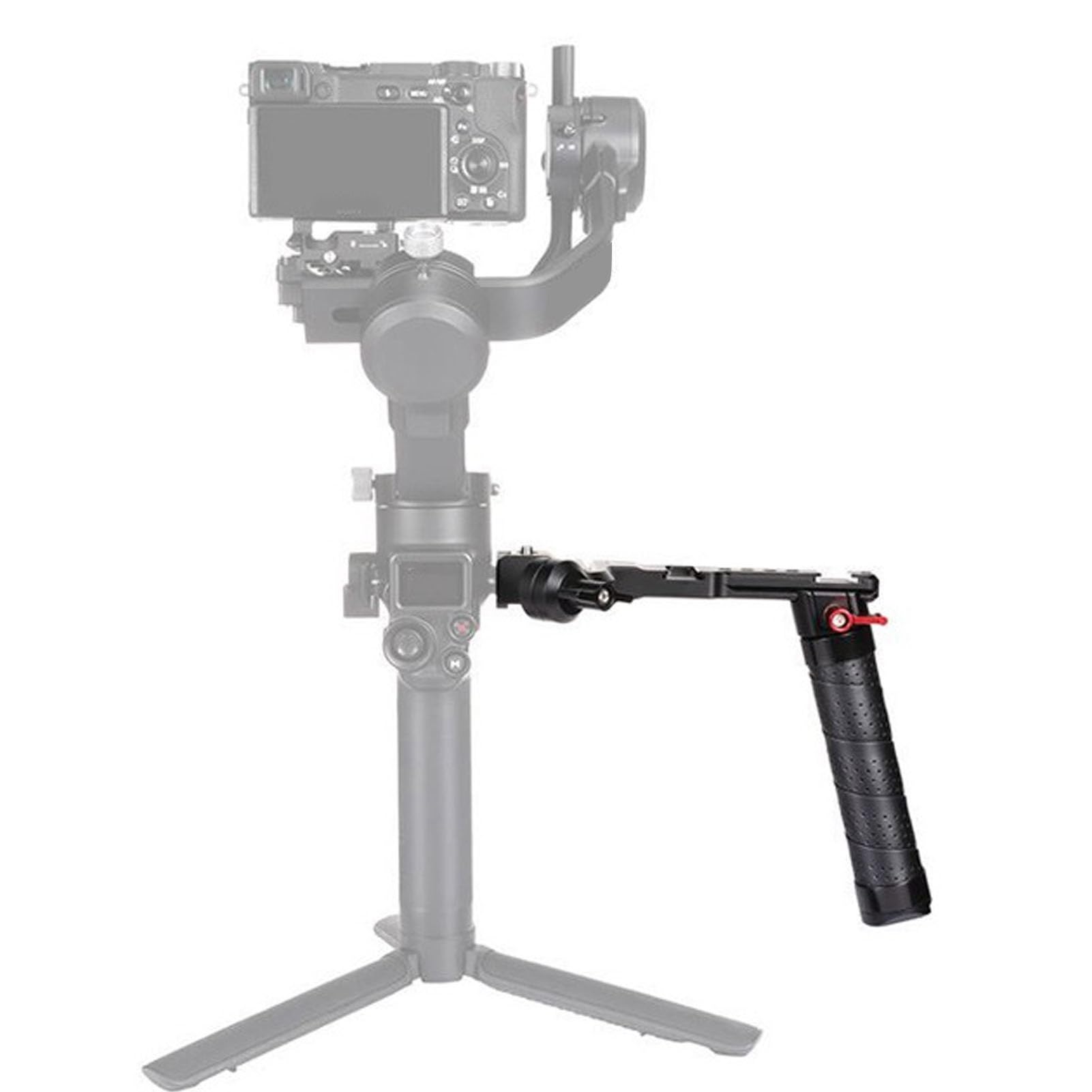 Zunate Stabilizer Foldable Handle, Aluminum Alloy Adjustable Handheld Extension Bracket Sling For Rs2 Rs3 Mini, With Multiple Expansion Interfaces For Monitors, Microphones, Lighting