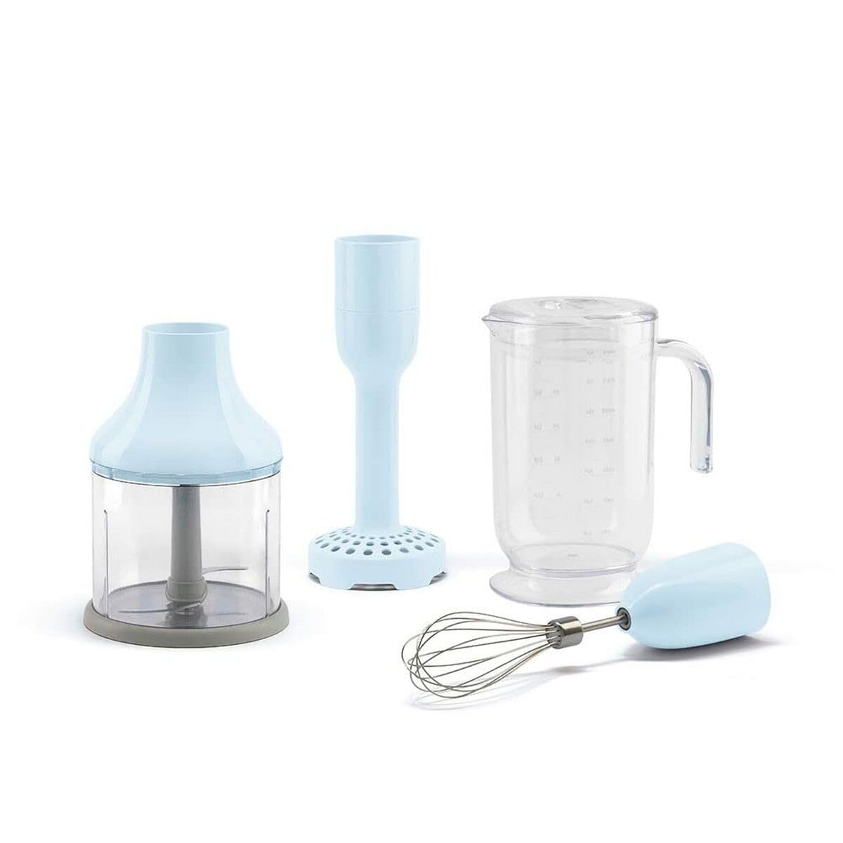 Smeg Hbac11Pb Accessories Hand Blender Set Of 4 Pastel Blue