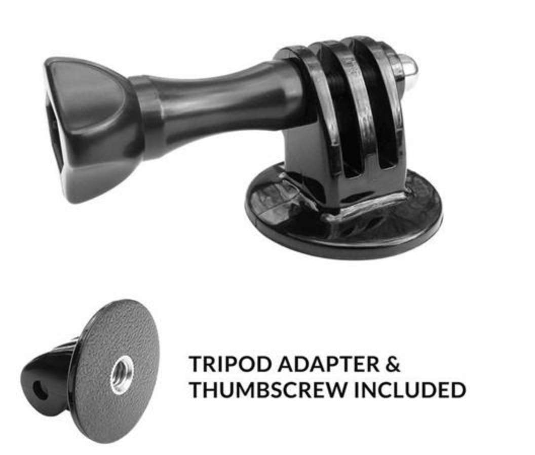Goworx ride Phone Mount 3-In-1 Action Camera Mount + Tripod Adapter For Iphone, Galaxy, Gopro & Smart Phones