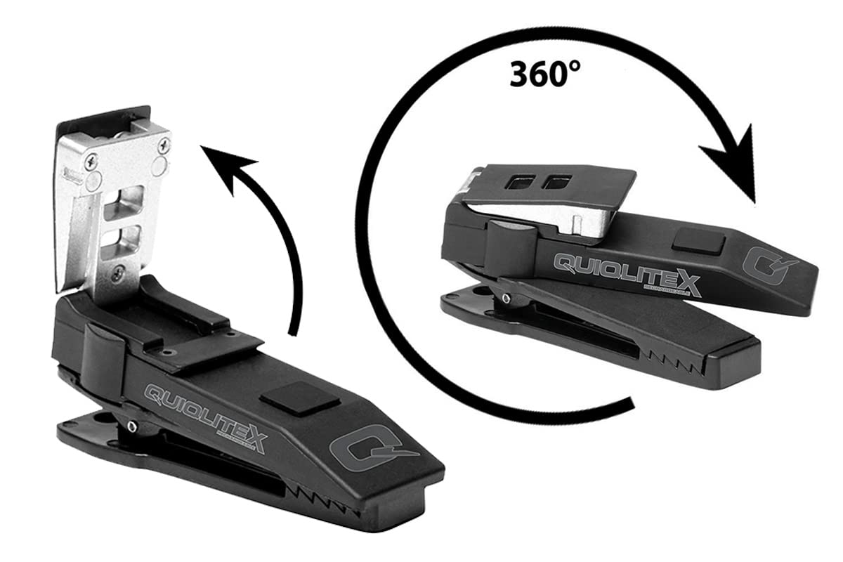 Quiqlite Quiqlitex I.D. Check, Ultraviolet/White Hands- Led Pocket Light, Aluminum & Nylon Plastic Housing (Usb Rechargeable)