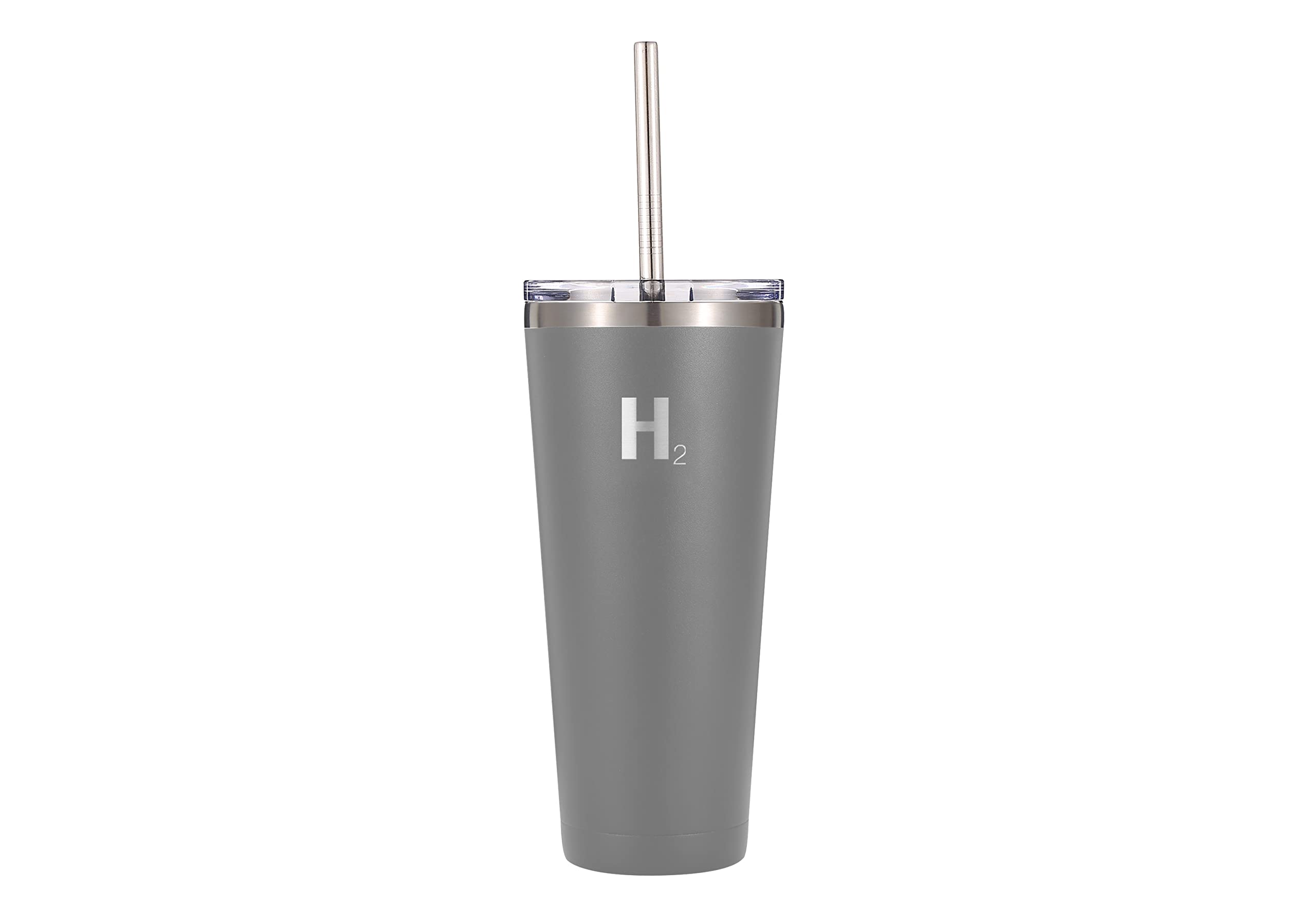 H2 Hydrology Classic Tumbler Tumbler With Lid And Four Straws Double Wall Vacuum Insulated