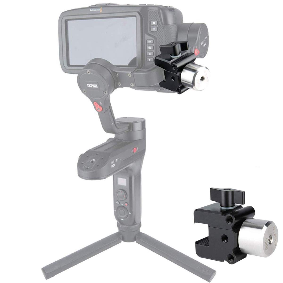 Niceyrig Gimbal Counterweight Clamp Kit With 3.5 Oz 1 Unit Counter Weight For Dji Rs 4 3 Pro, Rs2, Rsc2, Ronin S Sc, Zhiyun Weebill Lab/Crane Series - 324