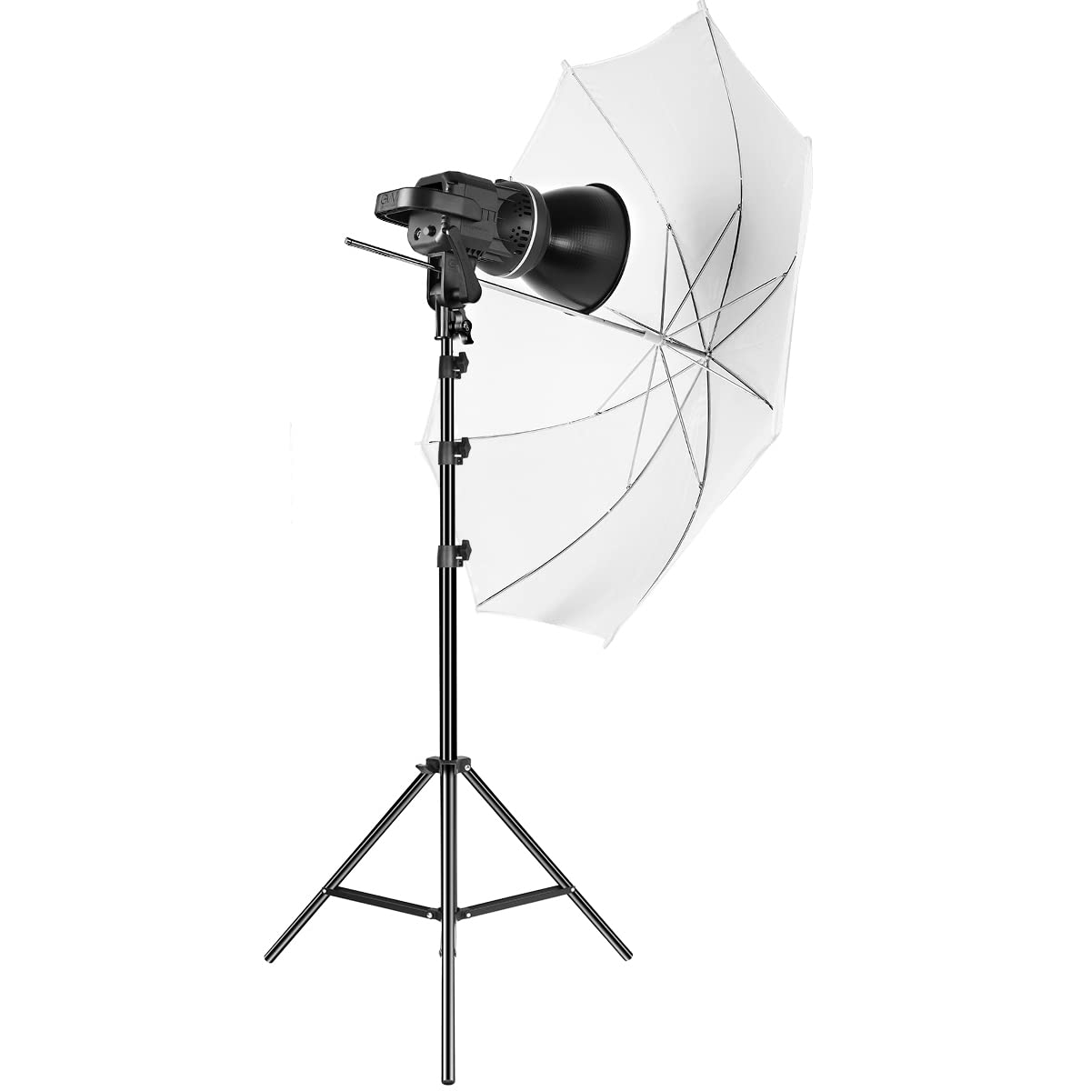 Gvm 80W Led Video Light, Umbrella Lighting Kit Cri97+ 5600K With Tripod Stand, Soft Umbrella, Continuous Output Lighting For Youtube, Video Recording, Wedding, Outdoor Shooting P80S-2