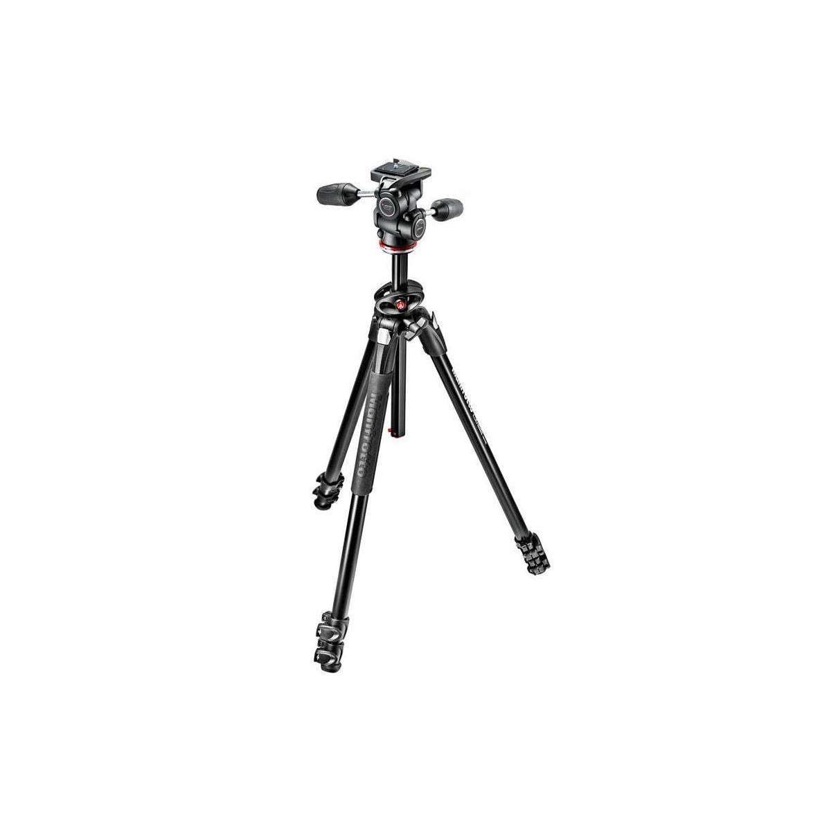 Manfrotto 290 Dual 3-Section Aluminum Tripod With 804 3-Way Pan And Tilt Head