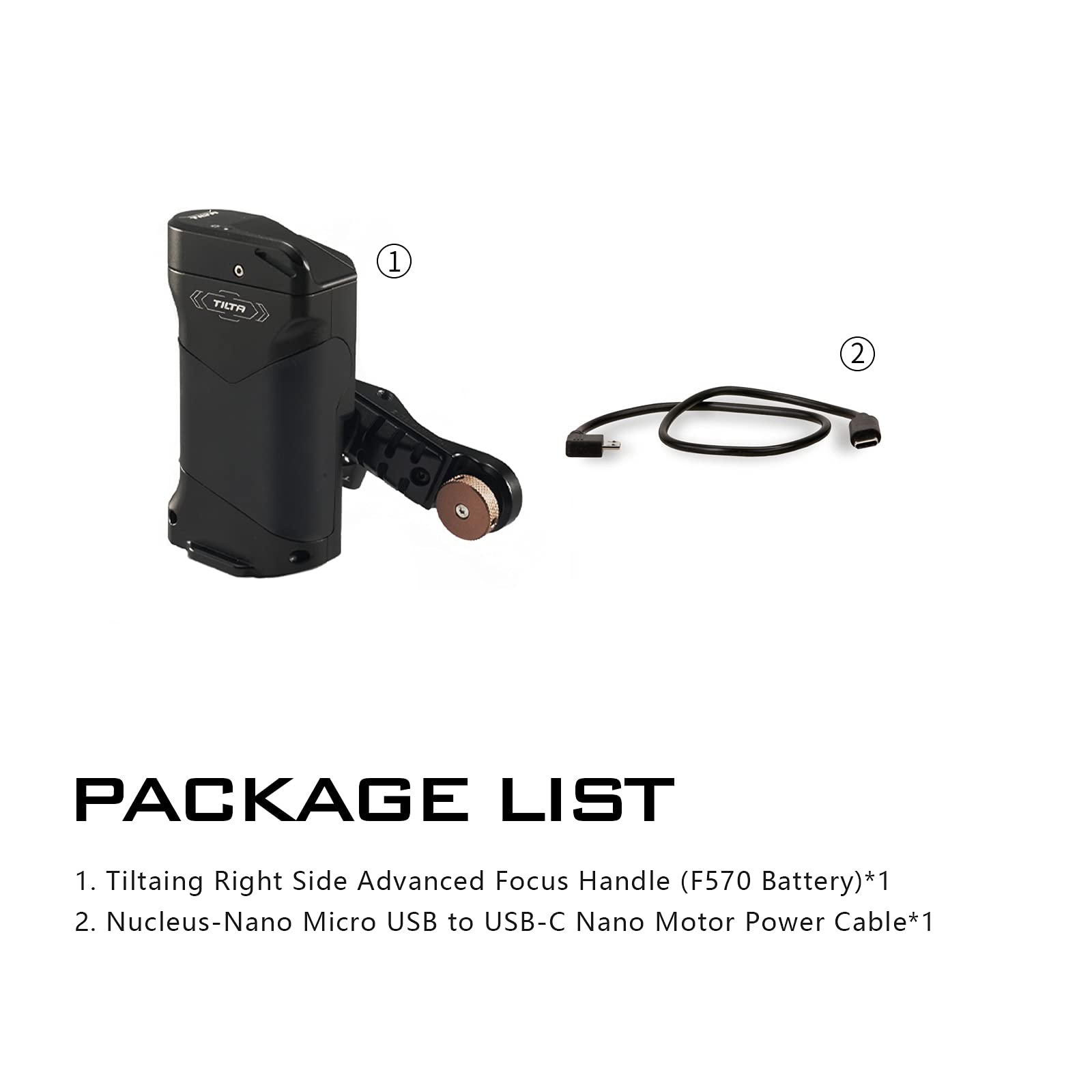 Tilta Tiltaing Right Side Advanced Focus Handle (F570 Battery - Type V)