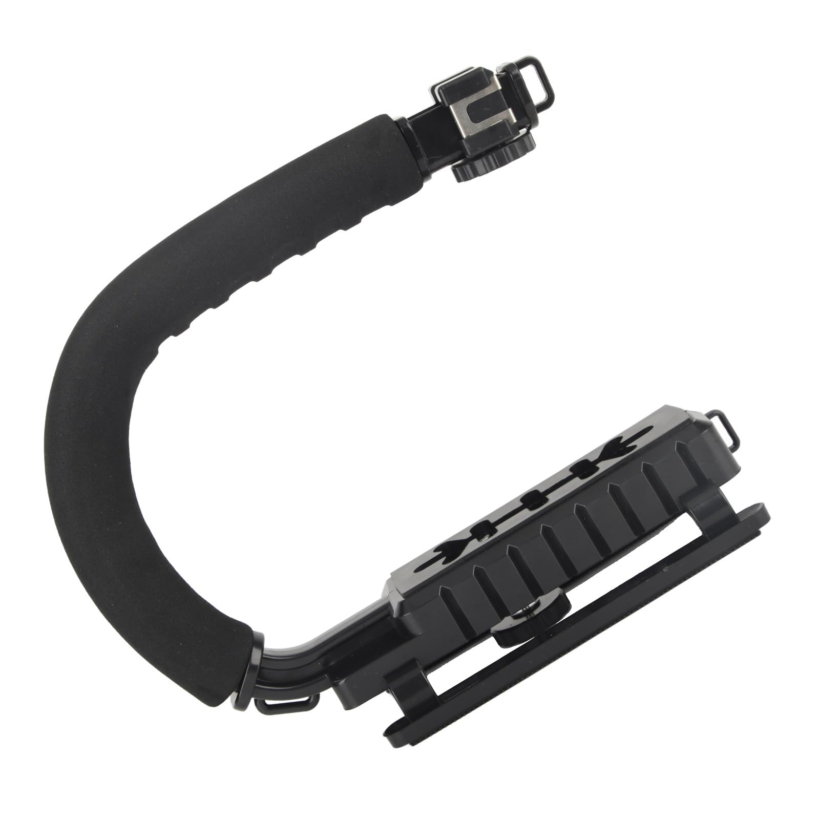 Kimiss Abs Sponge Adjustable Angle U Shaped Foldable Dslr Digital Camera 3 Hot Shoe Handheld Stabilizer - Portable Video Action Handheld Camera Sport Stabilizer