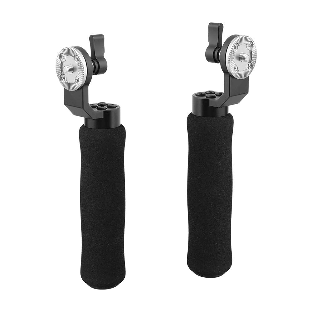 Camvate Ultra Light Sponge Handgrip With Rosette M6 Thumbscrew For Camera Handle Grip(A Pair) - 2254