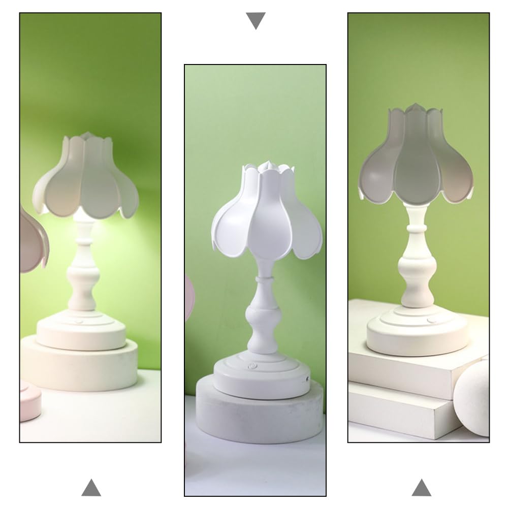 Ukcoco Usb Charging Desk Lamp, Mini Led Reading Light, Nightstand Lamp For Bedroom, Student Dorm, White, 7.08X2.95X2.95 Inch, Plastic