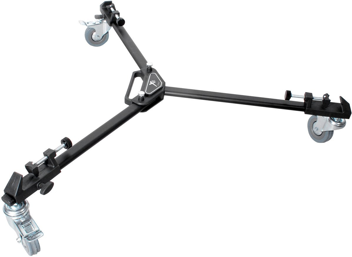 Xit Xtdlt Elite Series Professional Universal Tripod Dolly With One Step Easy Lock And Locking Wheels (Black)
