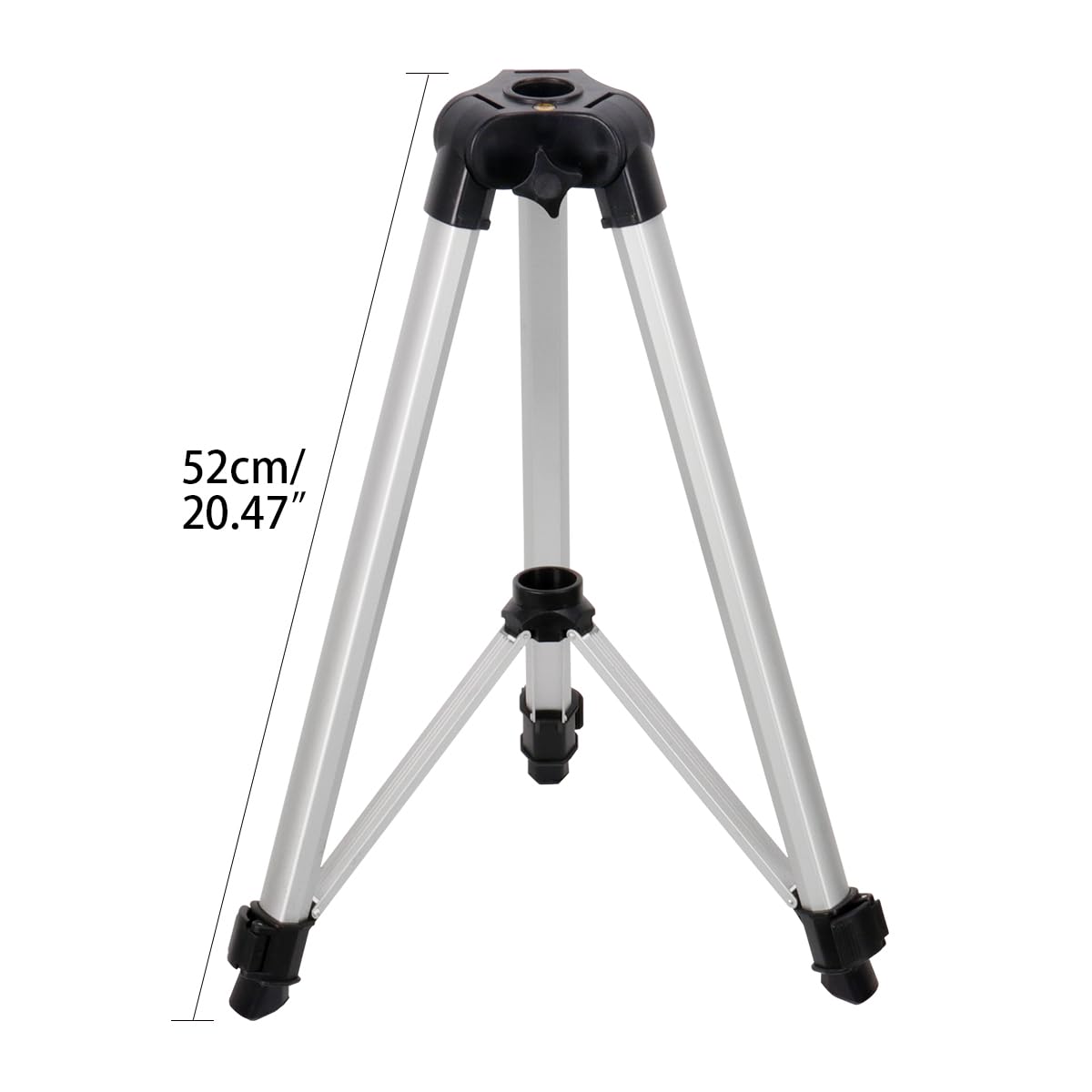 Fancyall Tripod With Built-In Bubble, Stable Tripod Base With Heavy-Duty Plastic Fittings And Ribbed Rubber Feet