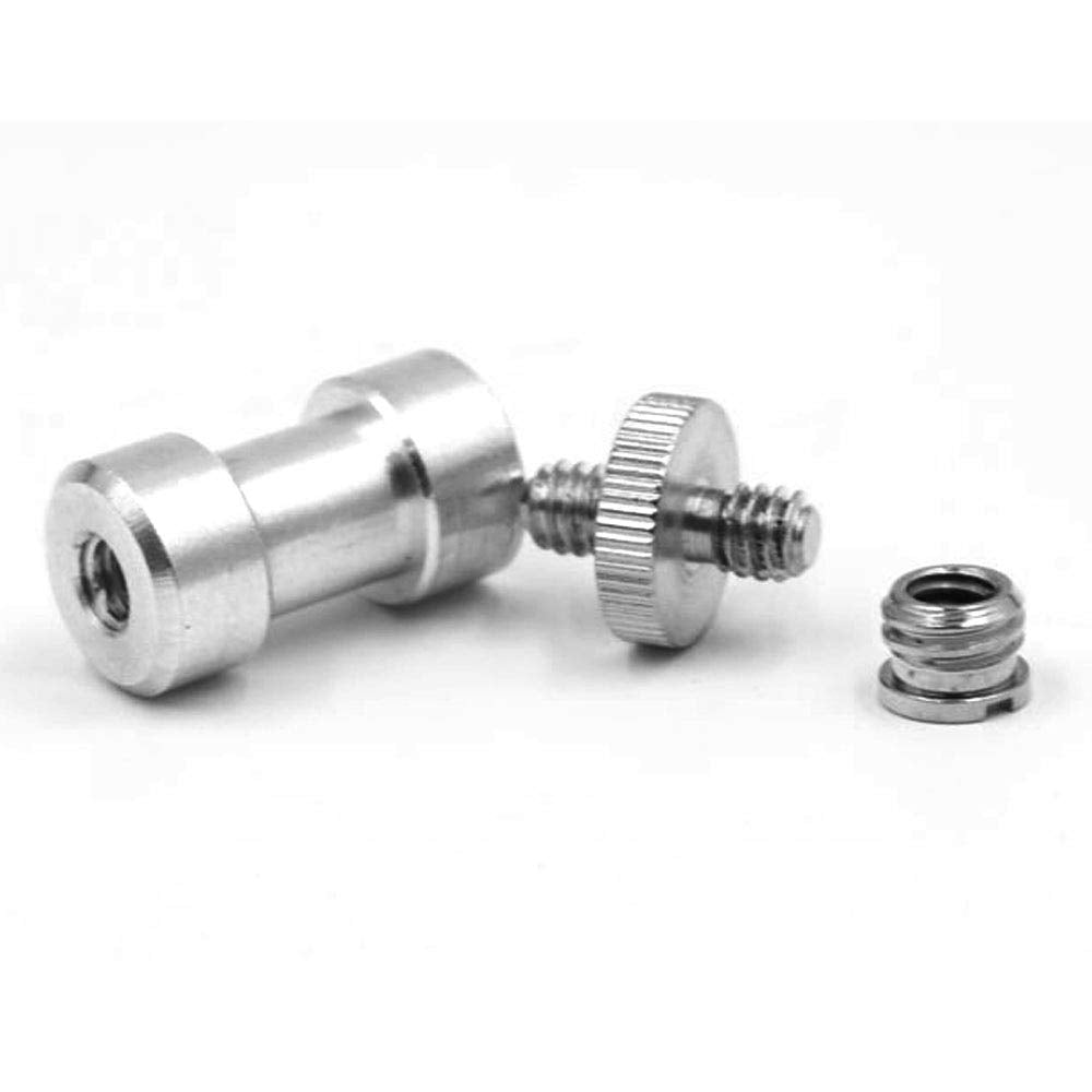 Acxico 3Set Camera Cam 1/4" 3/8" Tripod Screw Adapter Converter To Light Stand Holder Mount