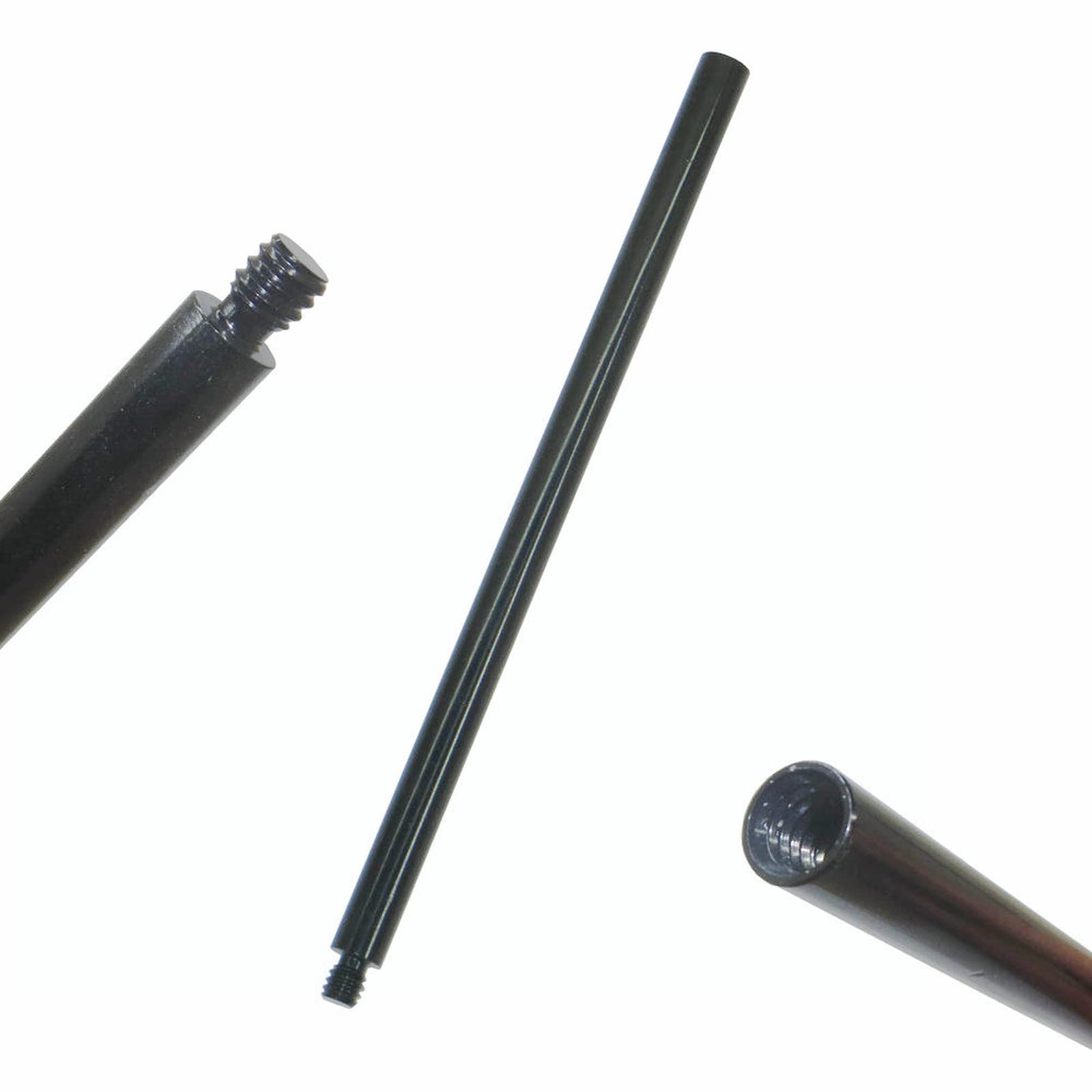 Auxphome Metal Tripod Extender Tube Extension Rod/Tripod Pole - With 1/4"-20 Female Threaded And 1/4"-20 Male Threaded For Tripod Stabilizer For Dslr & Slr Cameras/Action Camera Adapter