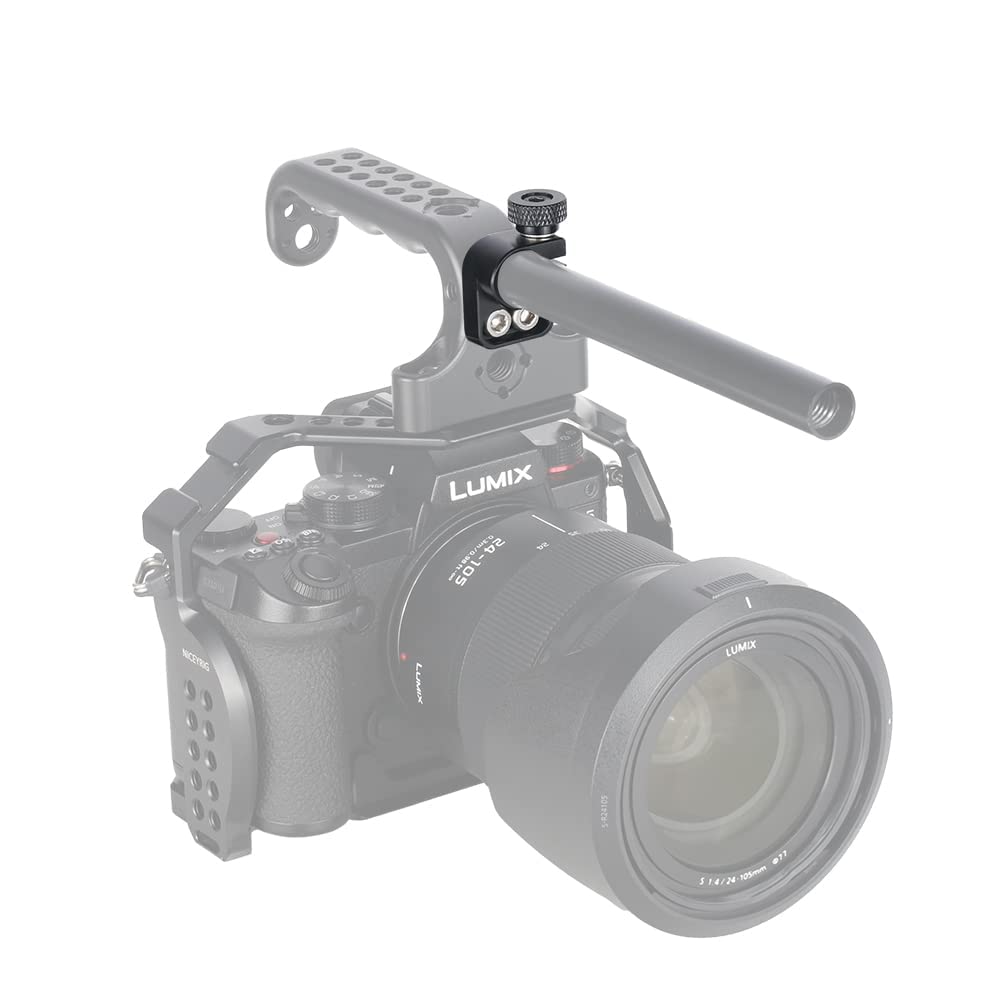 Niceyrig 15Mm Single Rod Clamp With Countersink, 15Mm Rod Rail Extension Applicable For Follow Focus Evf Mount - 473