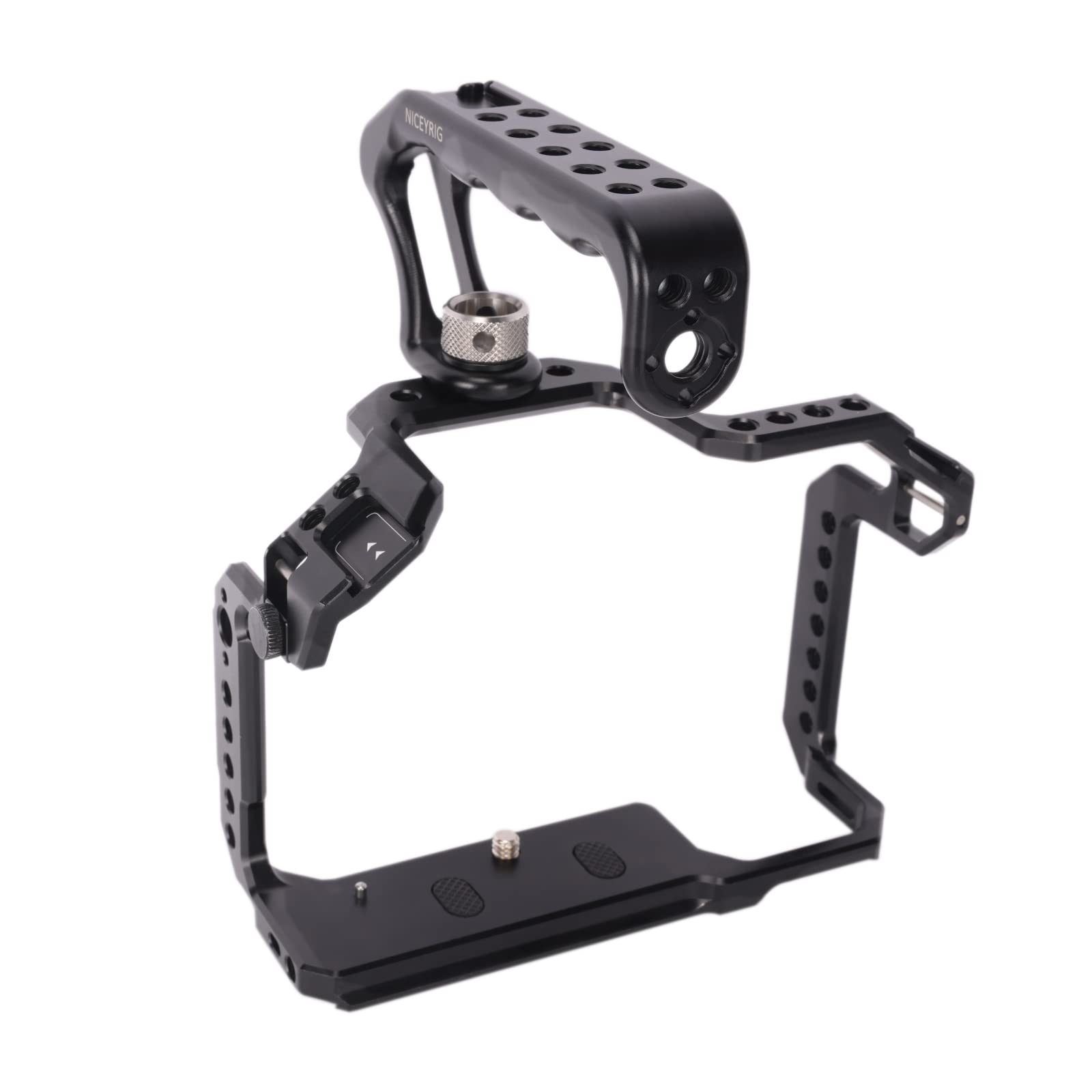 Niceyrig Cage Kit For Canon Eos R5 Ii / R5 / R5 C / R6 Ii / R6 Mirrorless Camera With Top Handle, Second Locking Points Steady Video Recording Rig - 538