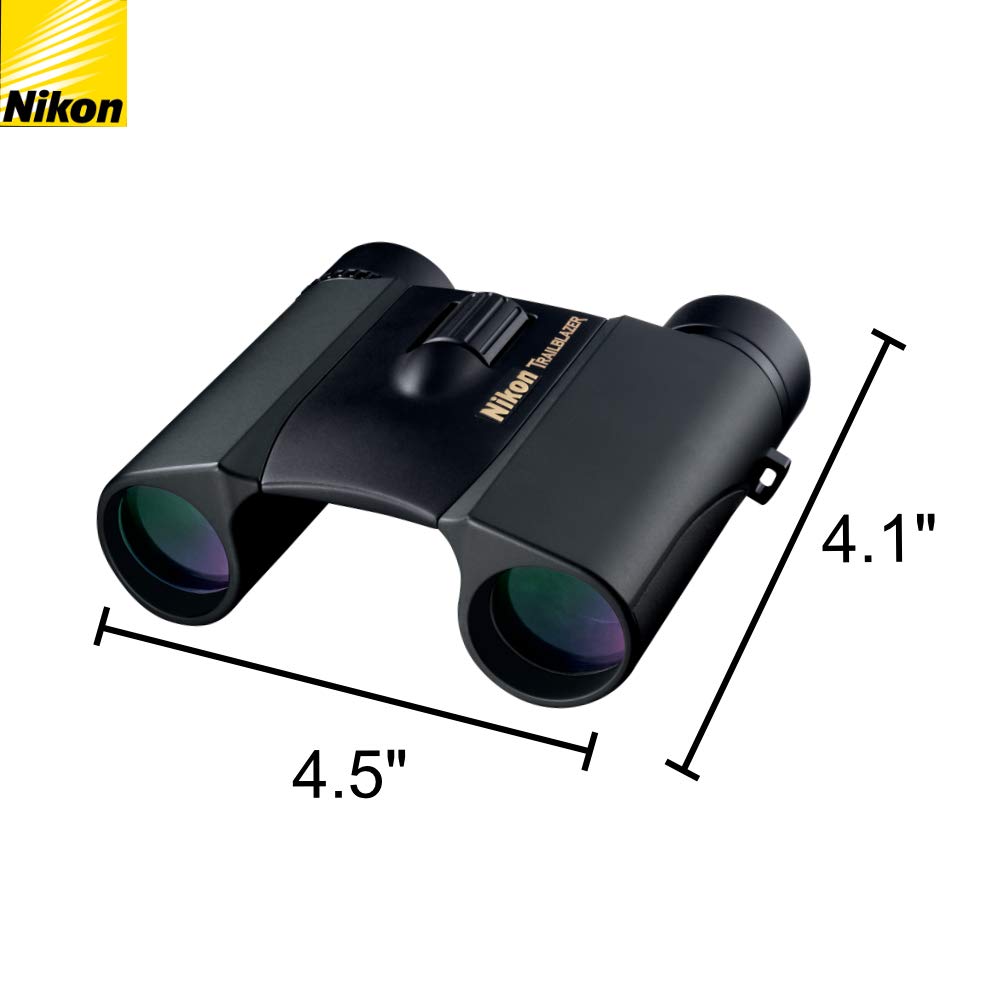 Lumintrail Trailblazer 10X25 Atb Binoculars, Black, Bundle With A Lens Pen And Lens Cloth