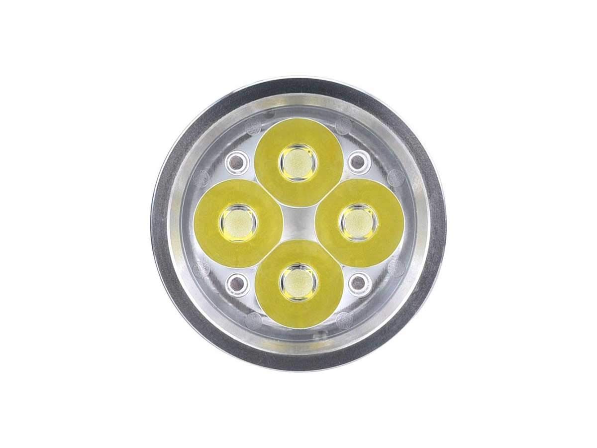 Fitorch P25 Led Flashlight - Little Fatty - 3000 Lumens, Rechargeable 26350 Li-Ion Battery, And 4 X Cree Xp-G3 Leds