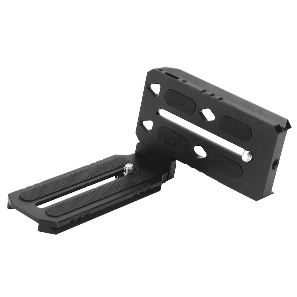 Yunseity Camera Stabilizer Vertical Board, L Bracket Vertical Mount Plate For Zhiyun, Slr & Mirrorless Cameras, Black
