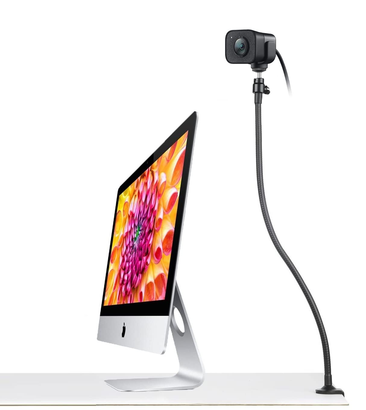 Acetaken 25 Inch Flexible Jaw Arm Clamp Mount Holder Stand Compatible With Logitech Webcam C920S C925E C922 C930 C615 Brio Streamcam
