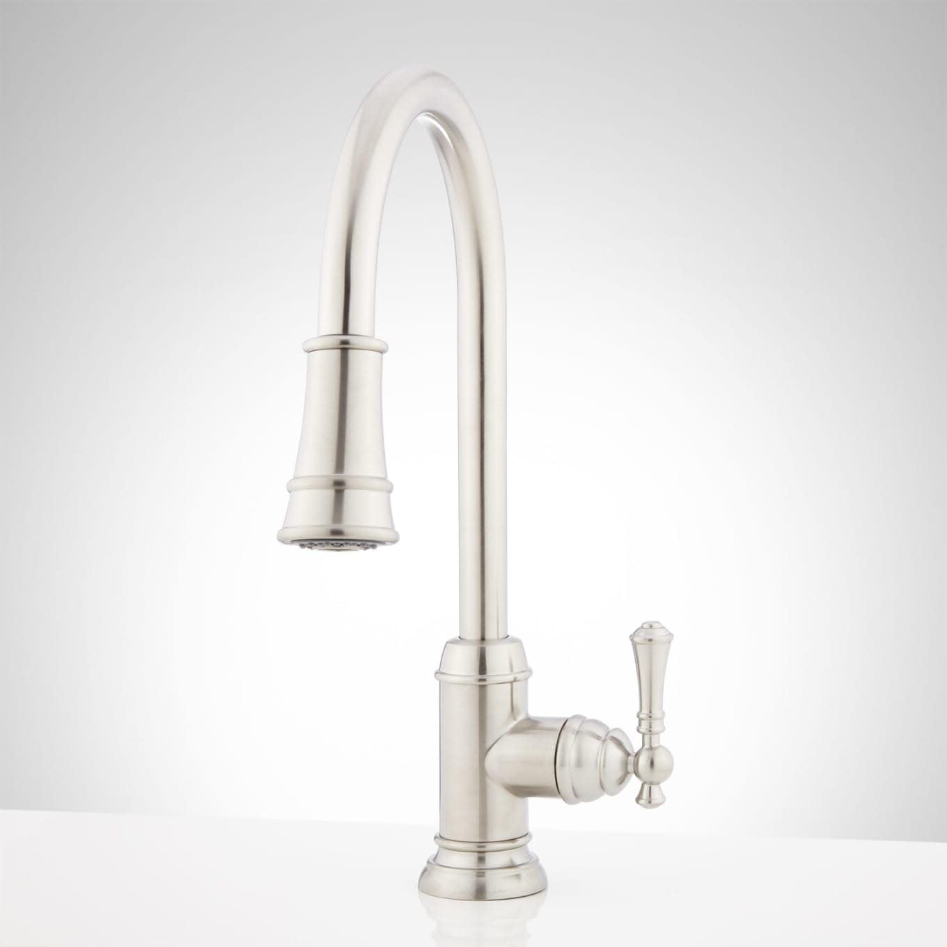 Signature Hardware 448172 Amberley 1.8 Gpm Single Hole Pull Down Kitchen Faucet