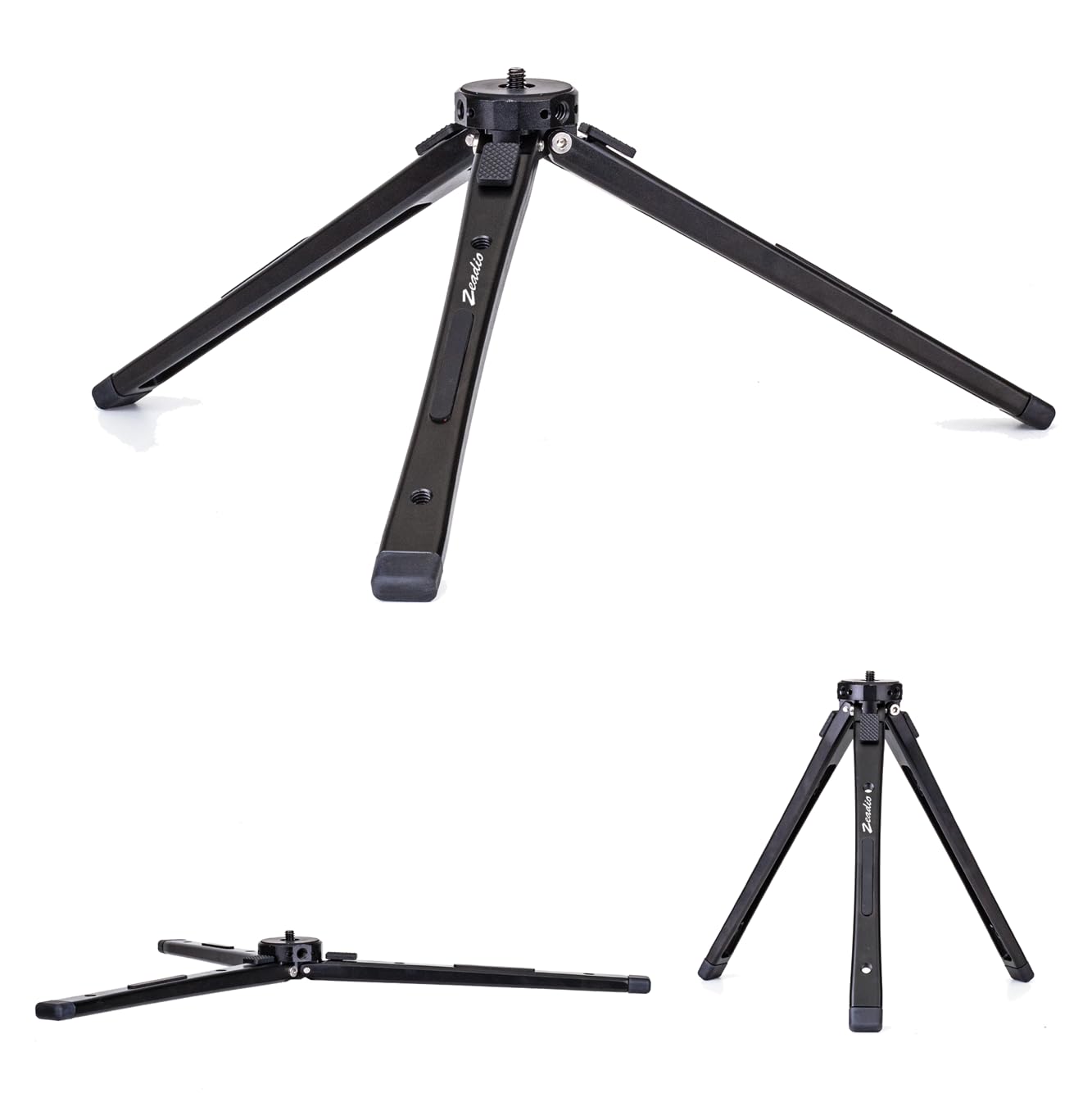 Zeadio Adjustable Metal Camera Tripod, Max Load 40Kg/88Lb, Desktop Tripod Stand For Smooth 4, Osmo Mobile, Ronin-S, Vimble 2, Gimbal Handle Grip Stabilizer And All Cameras Action Camera Etc