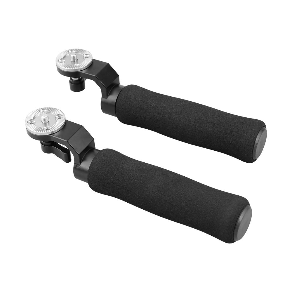 Camvate Ultra Light Sponge Handgrip With Rosette M6 Thumbscrew For Camera Handle Grip(A Pair) - 2254