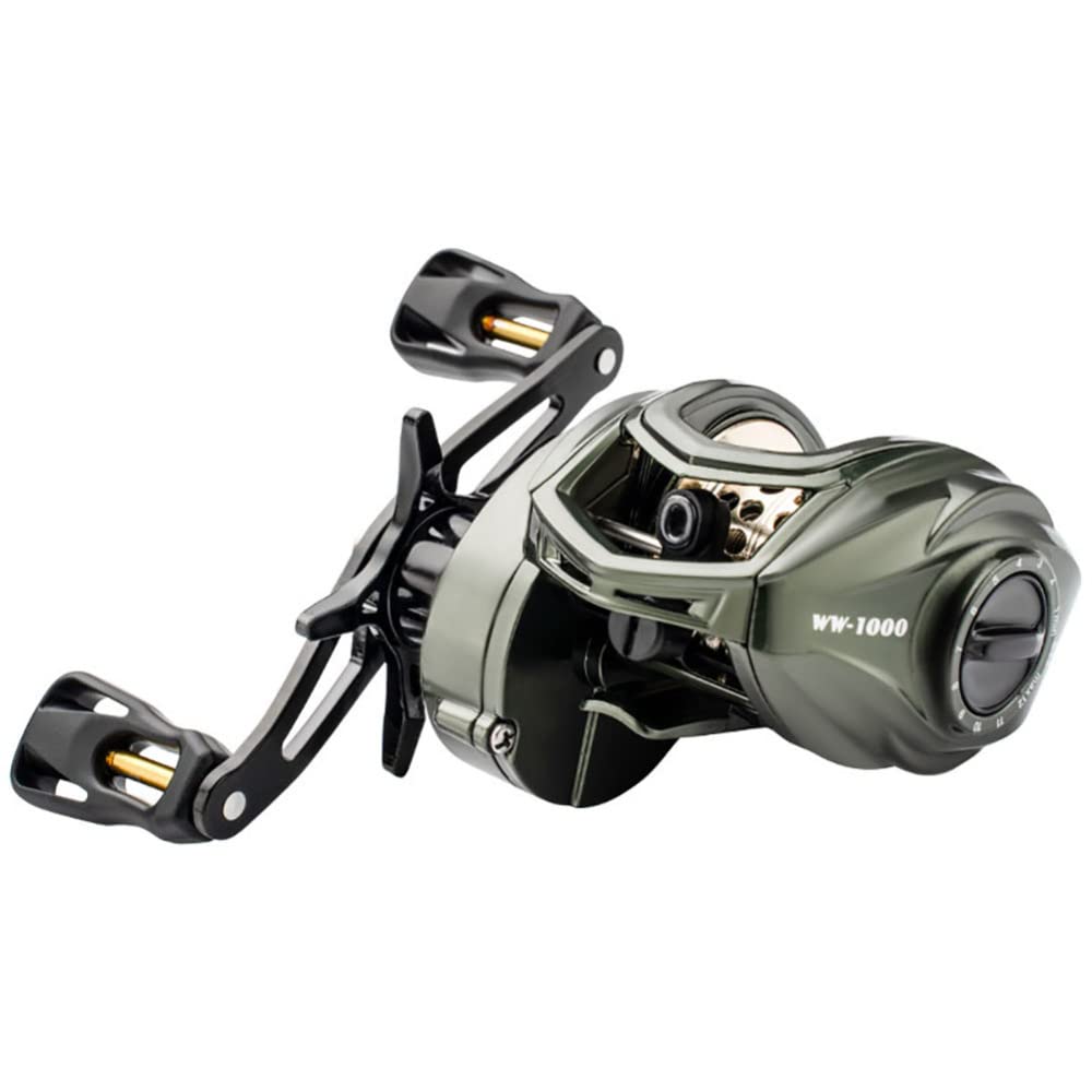 Adoolla Lure Fishing Reel Ultralight 8.1:1 High Speed Gear Ratio Long Casting Shallow Line Cup Baitcasting Reel Right Hand