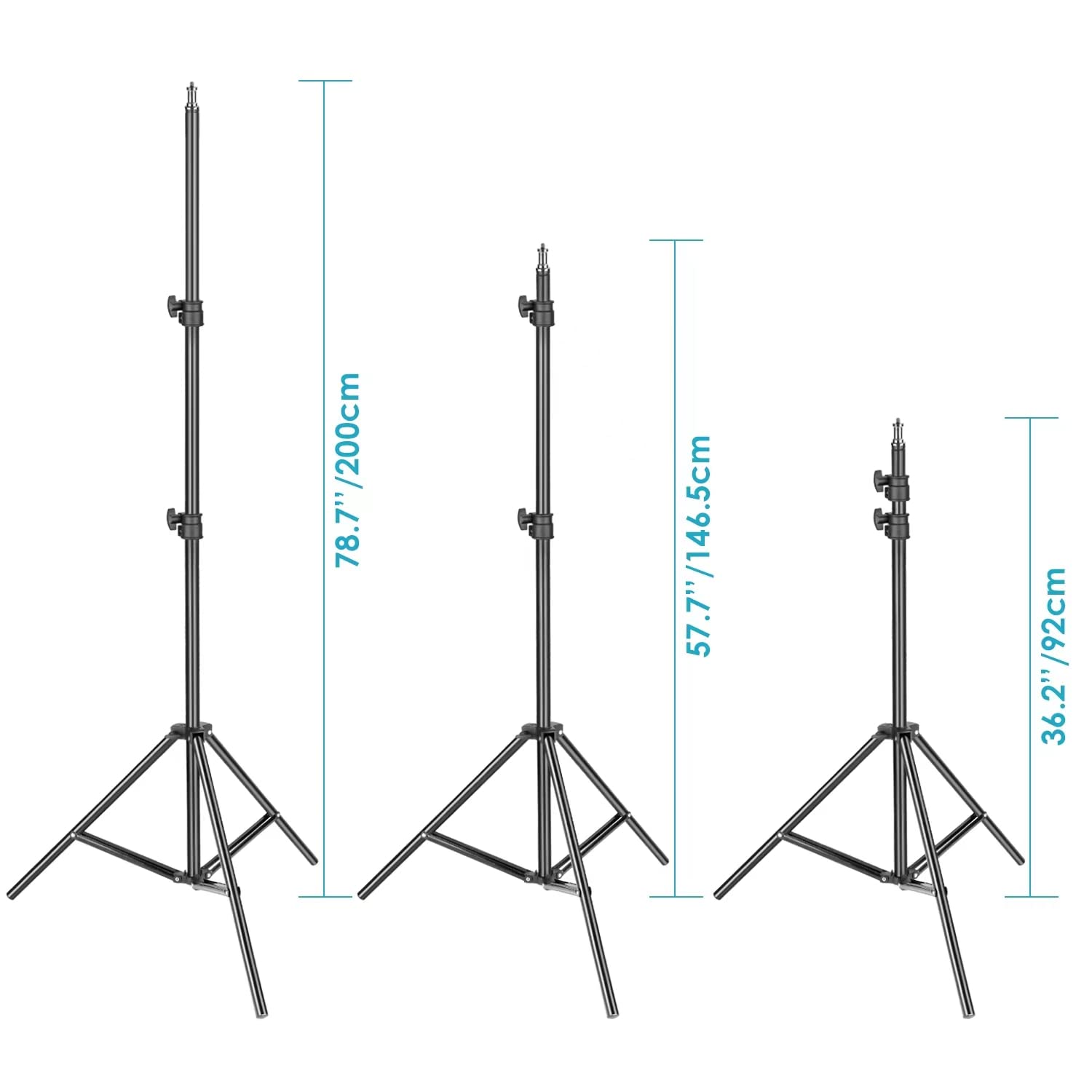 Yuesuo Aluminum Tripod Stand,Photography Light Stand Tripod For Camera,Webcam Stand,Projector Tripod,36In - 78In.