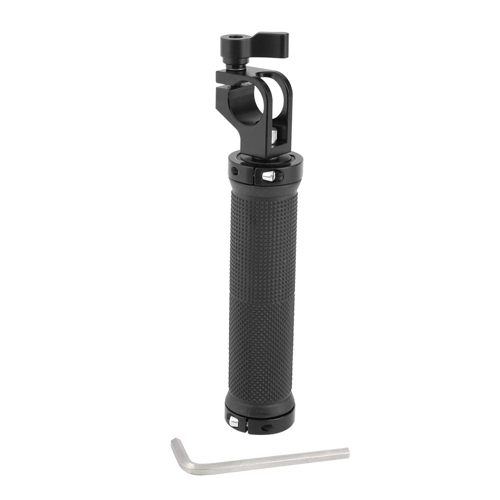 Camvate Rubber Handgrip With 19Mm Single Rod Clamp Adapter For Dslr Camera Rod Supporting Rig - 2261
