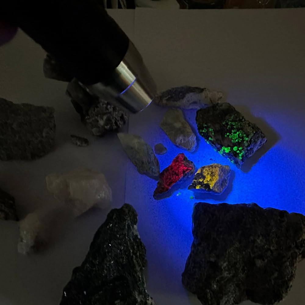 Wondsunson Shortwave 254Nm Uvc Led Flashlight, Sw Uv Torch Lamp, Fluorescent Minerals Phosphor, Tagged Stamps Detector Led Torch With Zwb3 Optical Filter