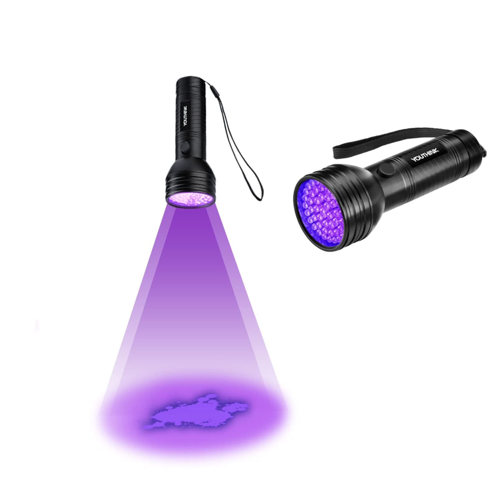 Headerbs Flashlights, 51 Led Torch Scorpion Detector Hunter Ultra Violet Blacklight Flashlight