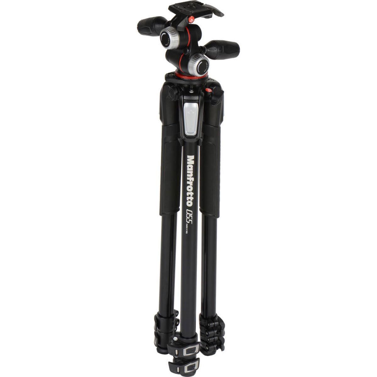 Manfrotto 055 3-Section Aluminum Tripod With 3-Way Head