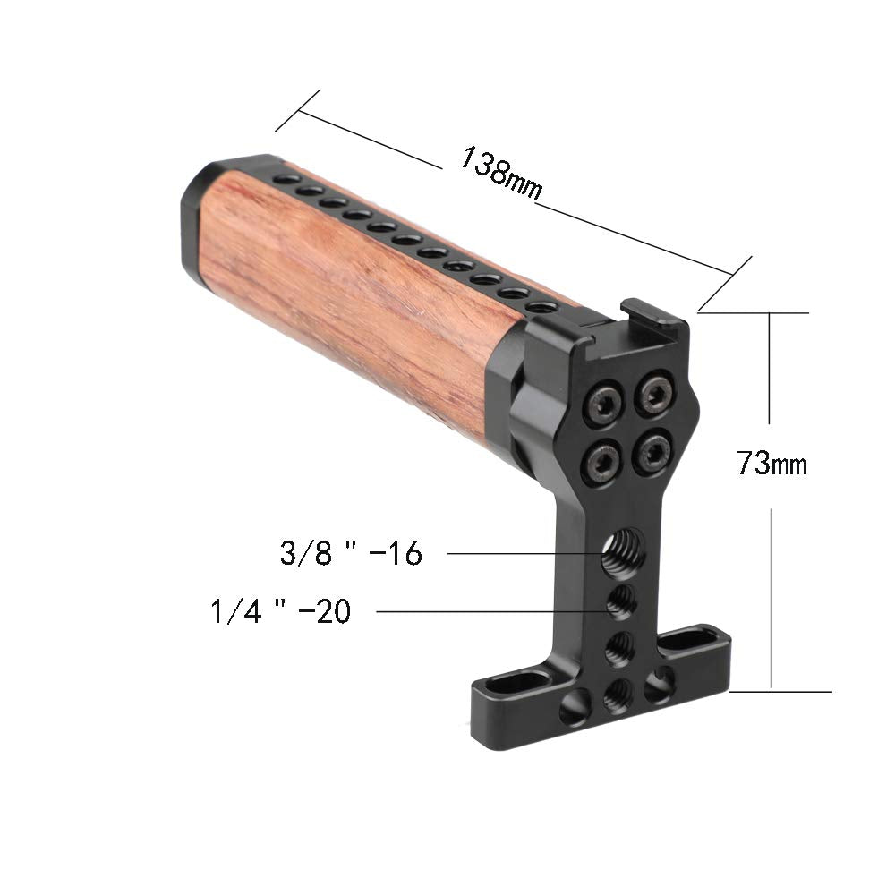 Camvate Brazilian Wooden Top Handle Grip For Camera Cage - 1721