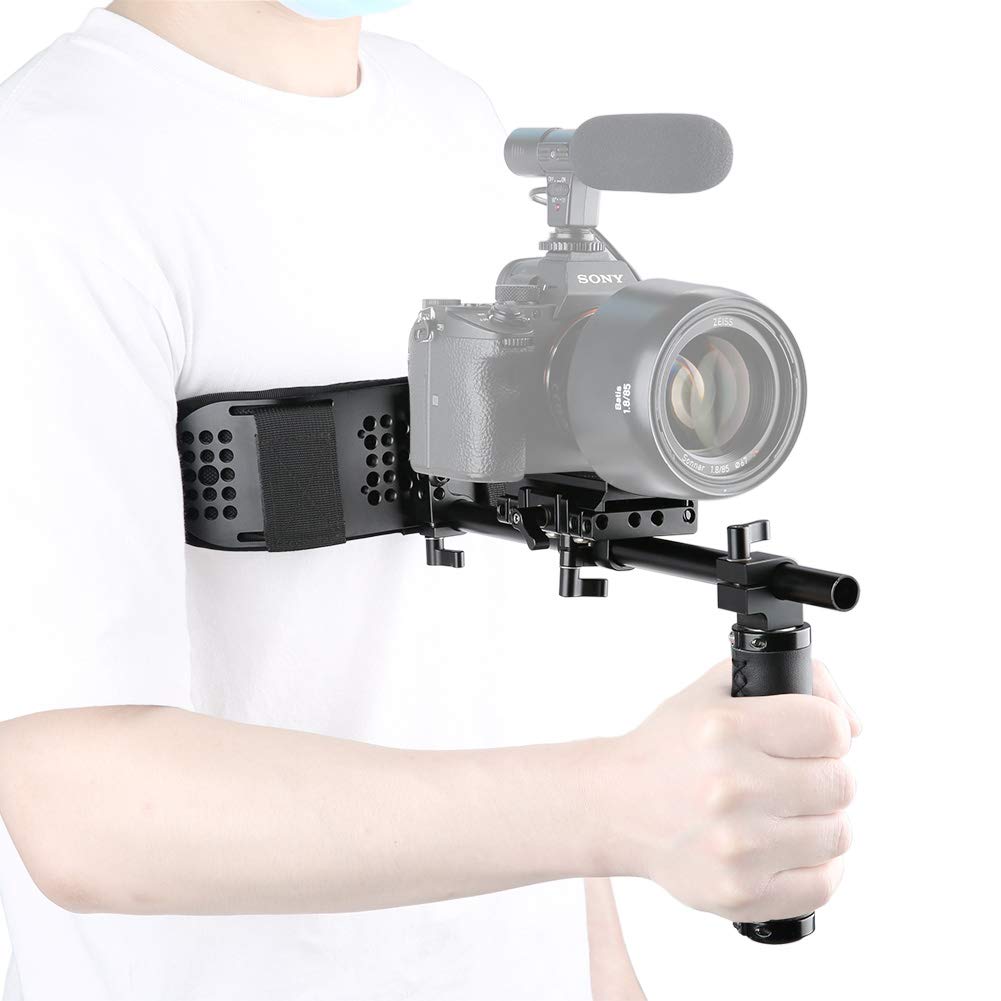 Niceyrig Chest Mount 15Mm Rig Support System For Dslr Mirrorless Camera Camcorder Steady Movie Making - 379
