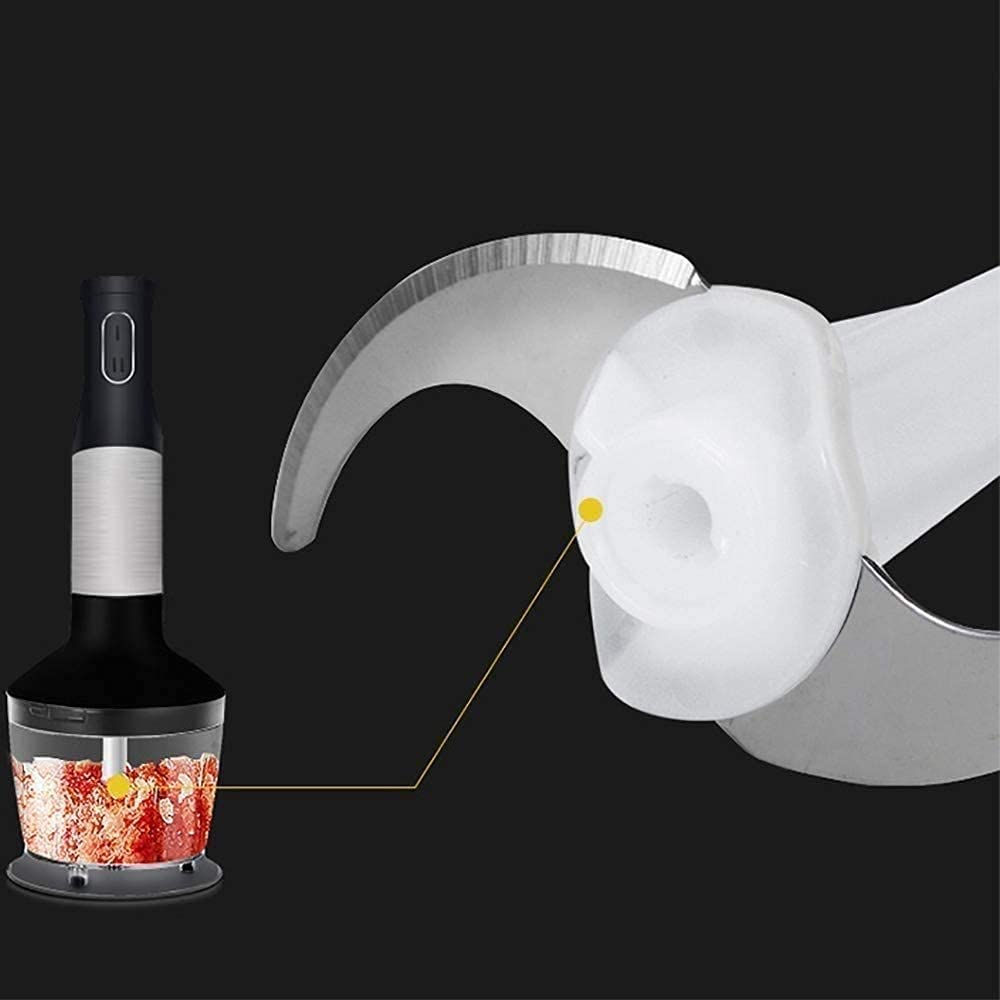 Kaabeto Multifunction 600 Watt 2-Speed Multi-Purpose Hand Blender Heavy Duty Copper Motor Brushed 304 Stainless Steel With Whisk